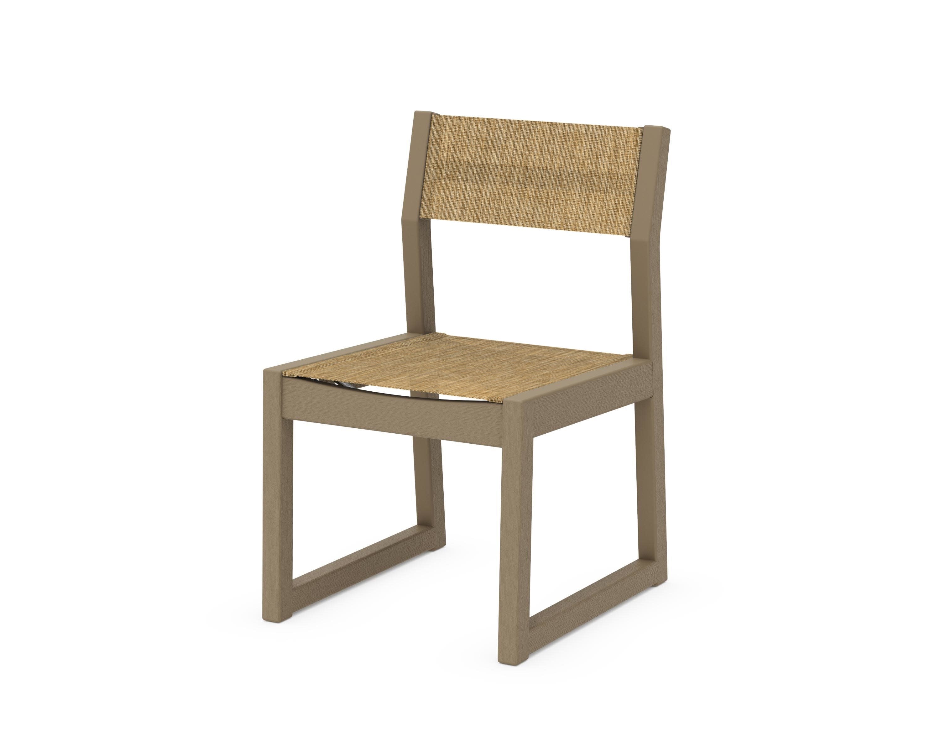 EDGE Sling Dining Side Chair in Vintage Sahara / Burlap Sling