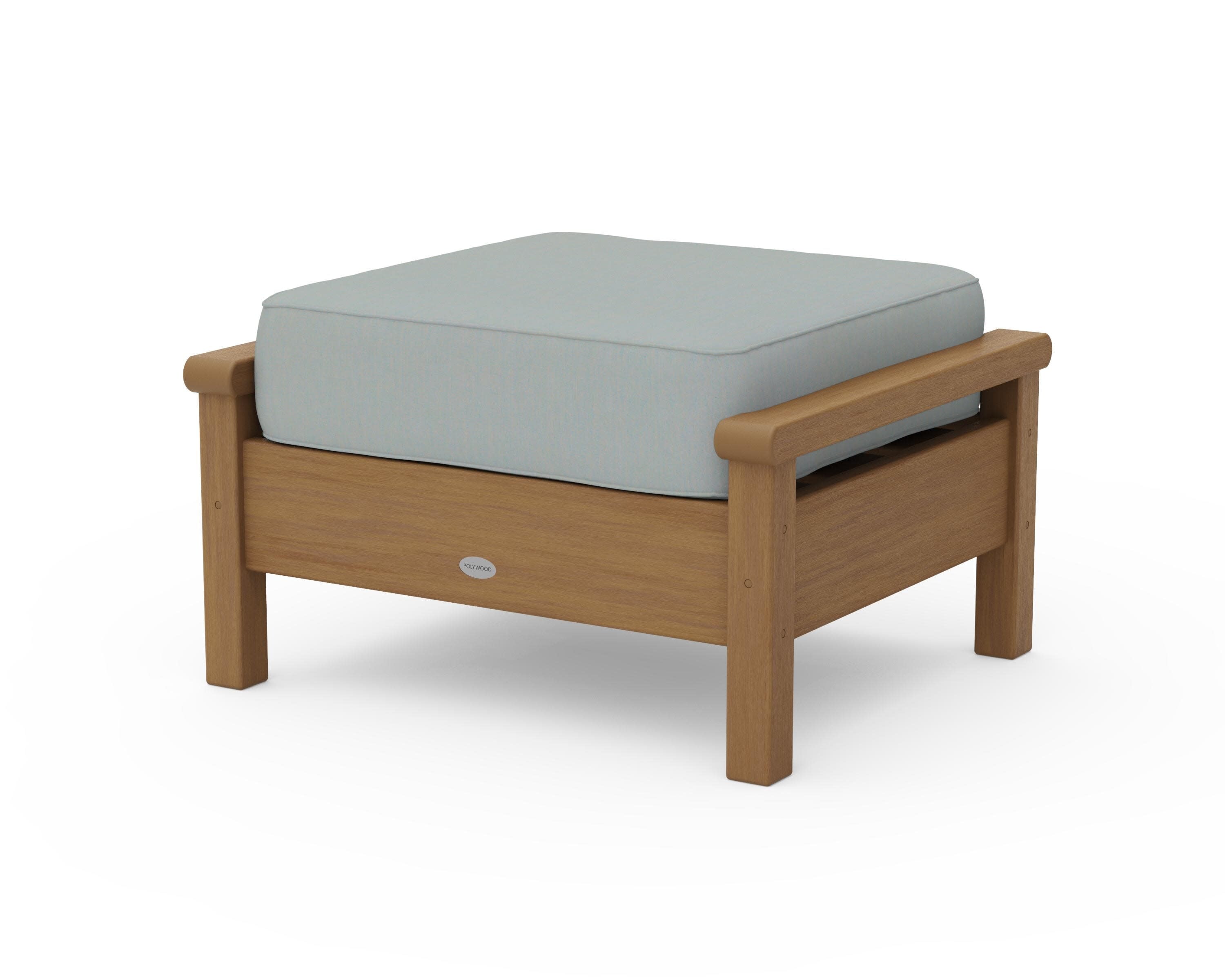 Harbour Deep Seating Ottoman in Natural / Spa
