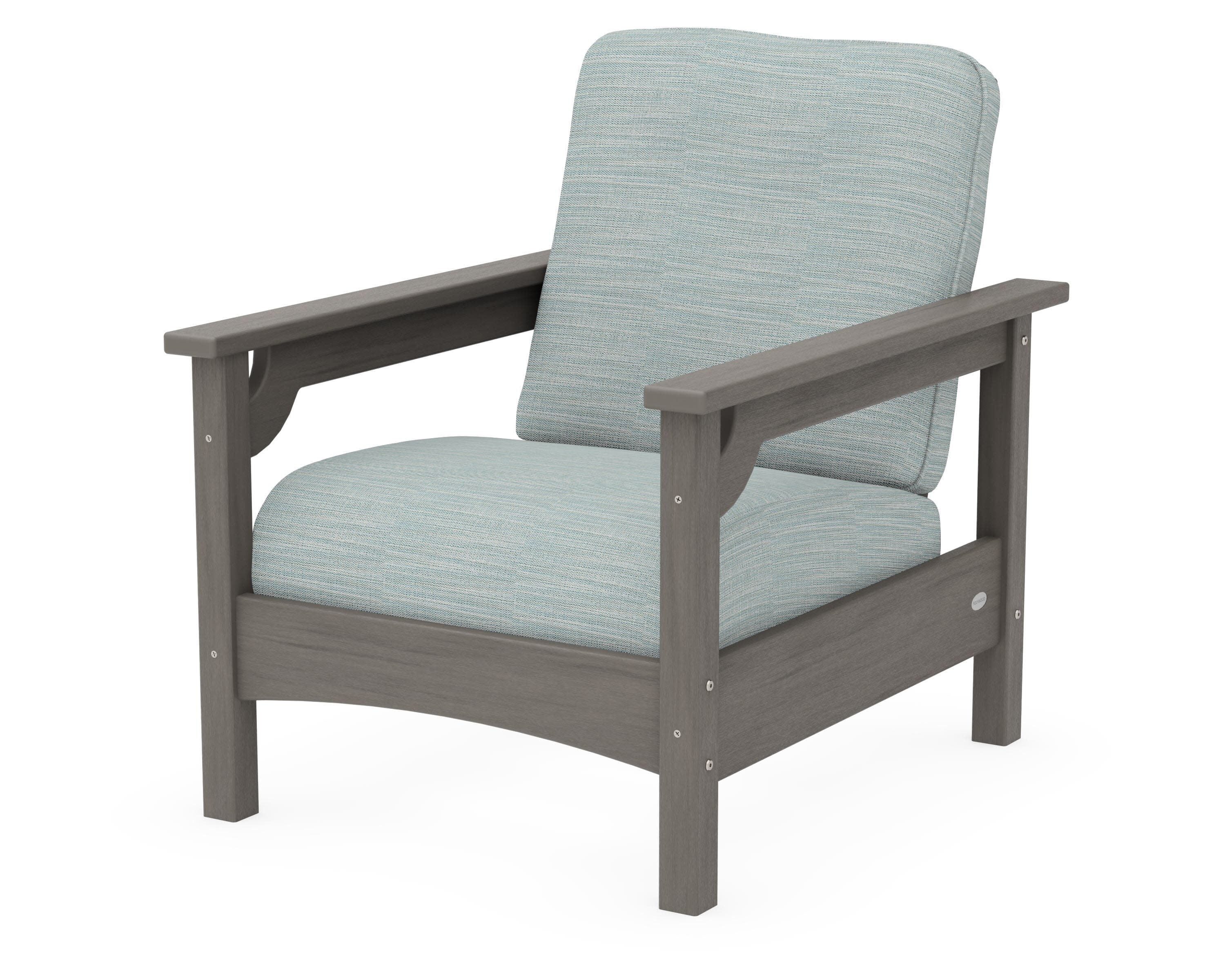 Club Chair in Driftwood / Soothe Mist