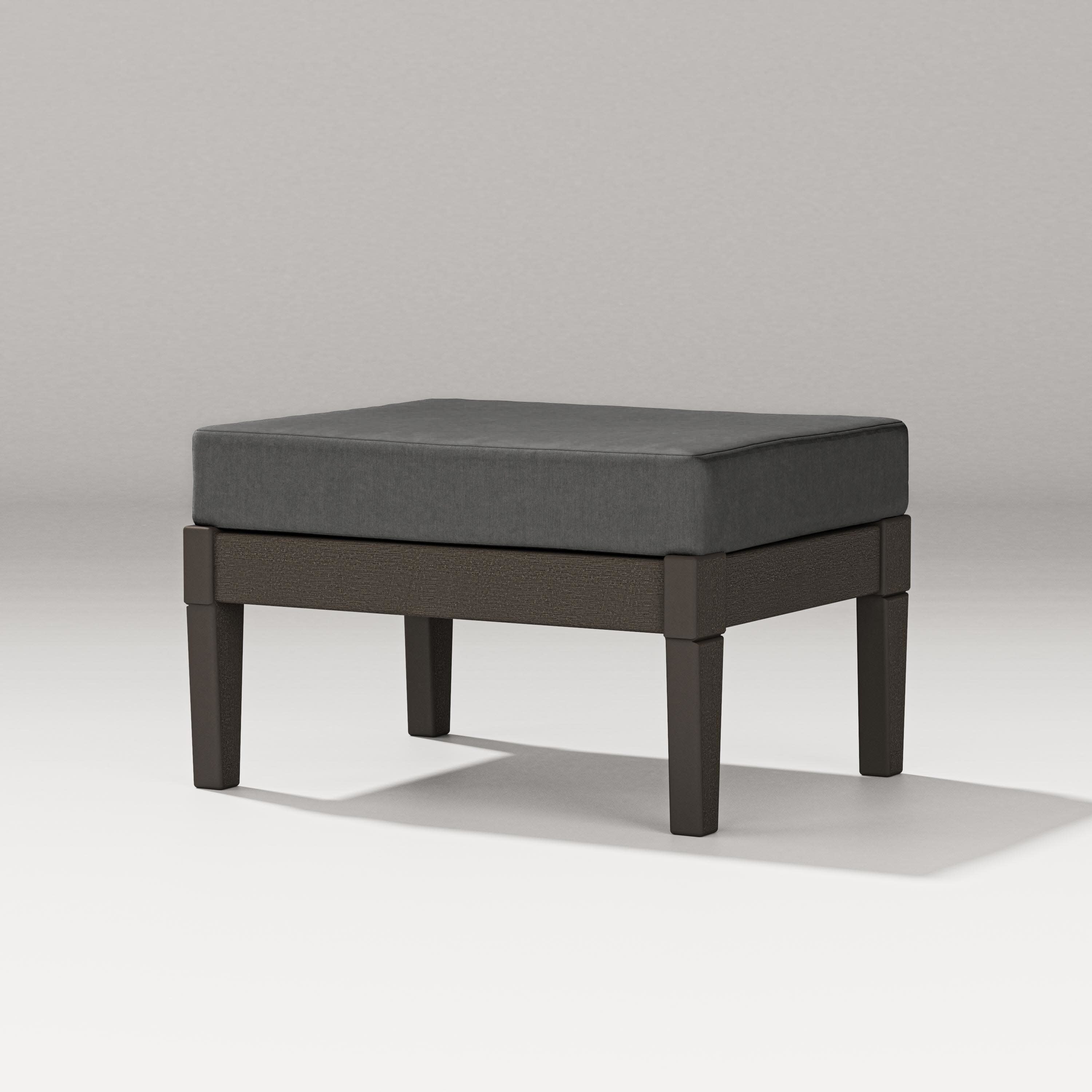 Estate Lounge Ottoman in Vintage Coffee / Spectrum Carbon