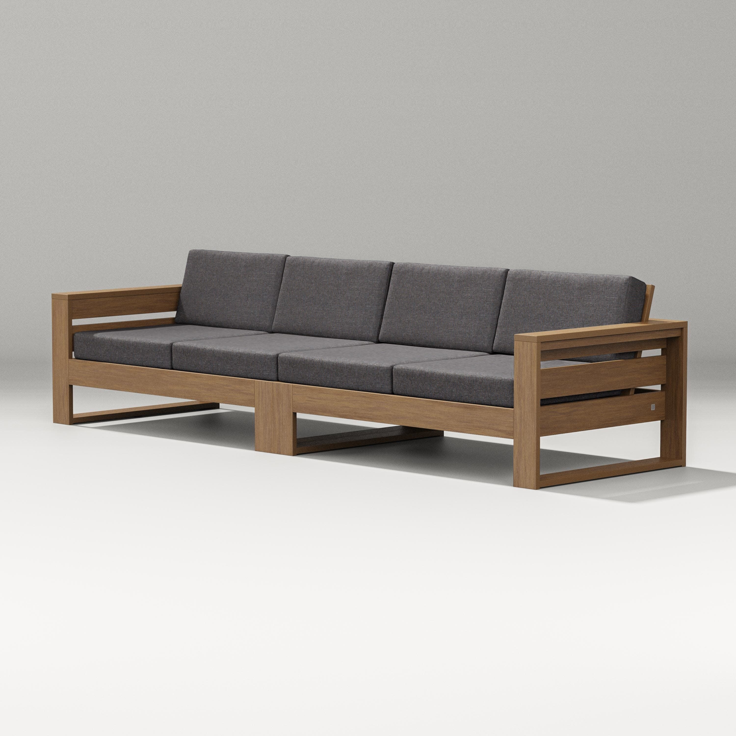 Latitude Straight Sectional in Natural / Ash Charcoal