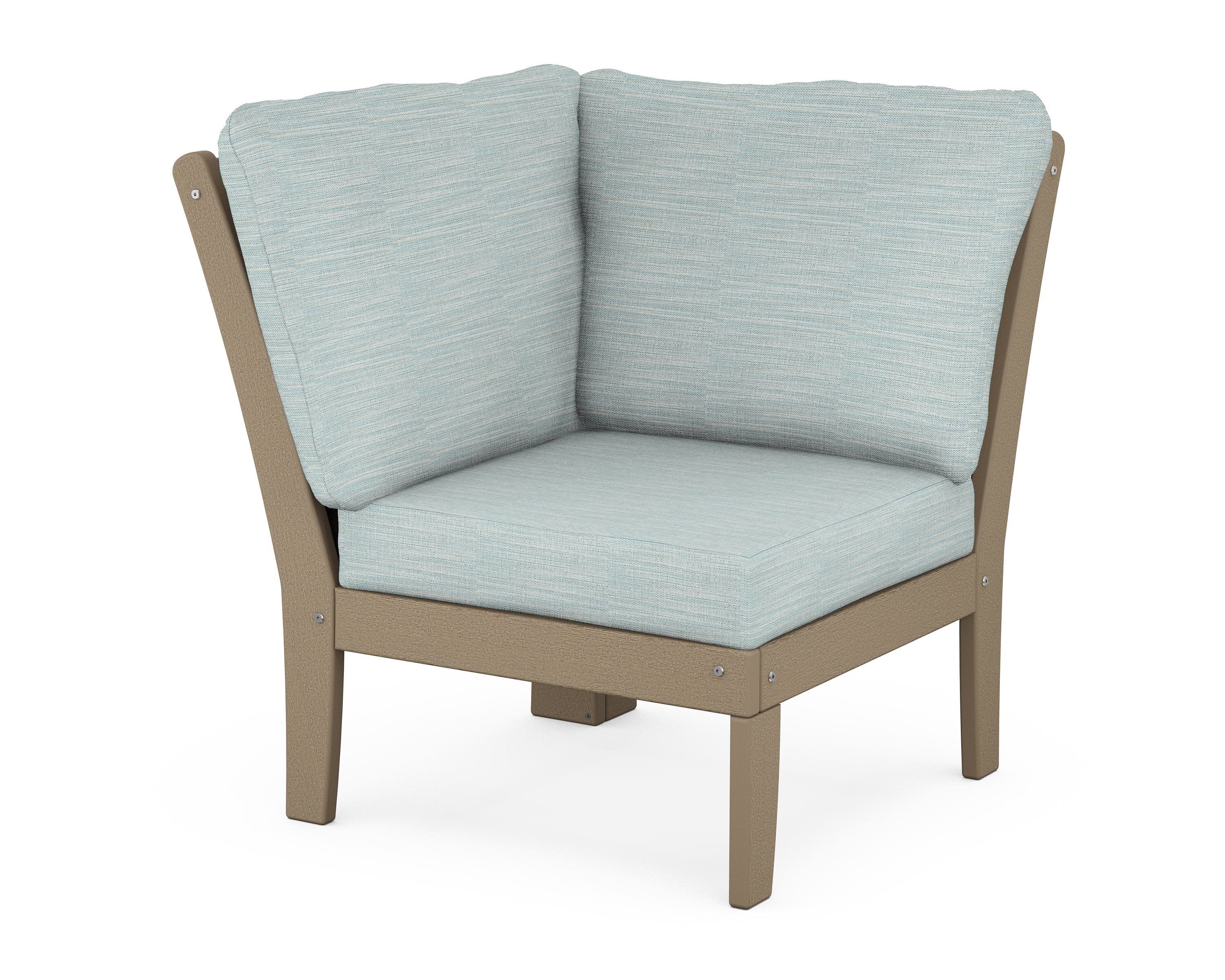 Braxton Modular Corner Chair in Vintage Sahara / Soothe Mist