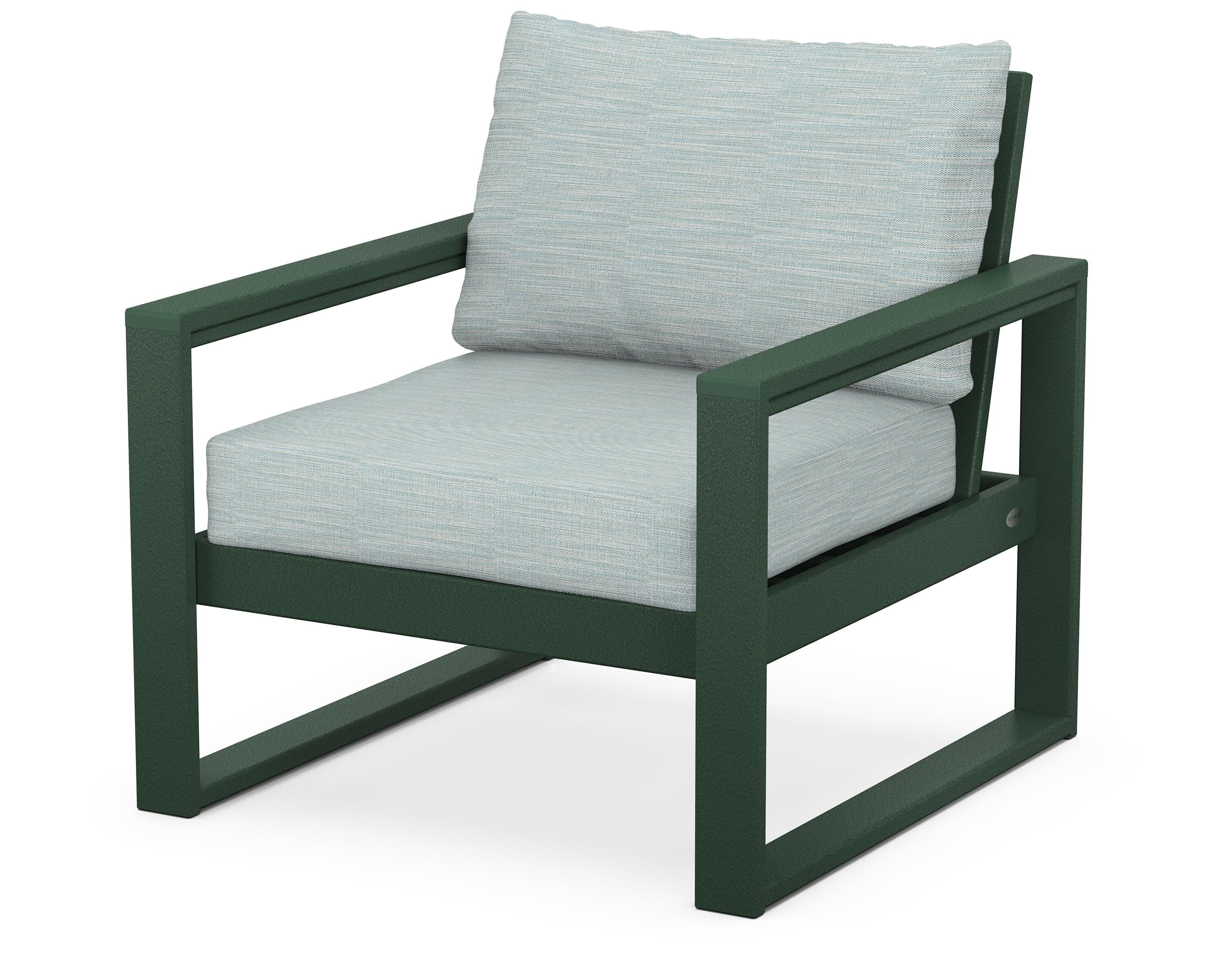EDGE Club Chair in Green / Soothe Mist