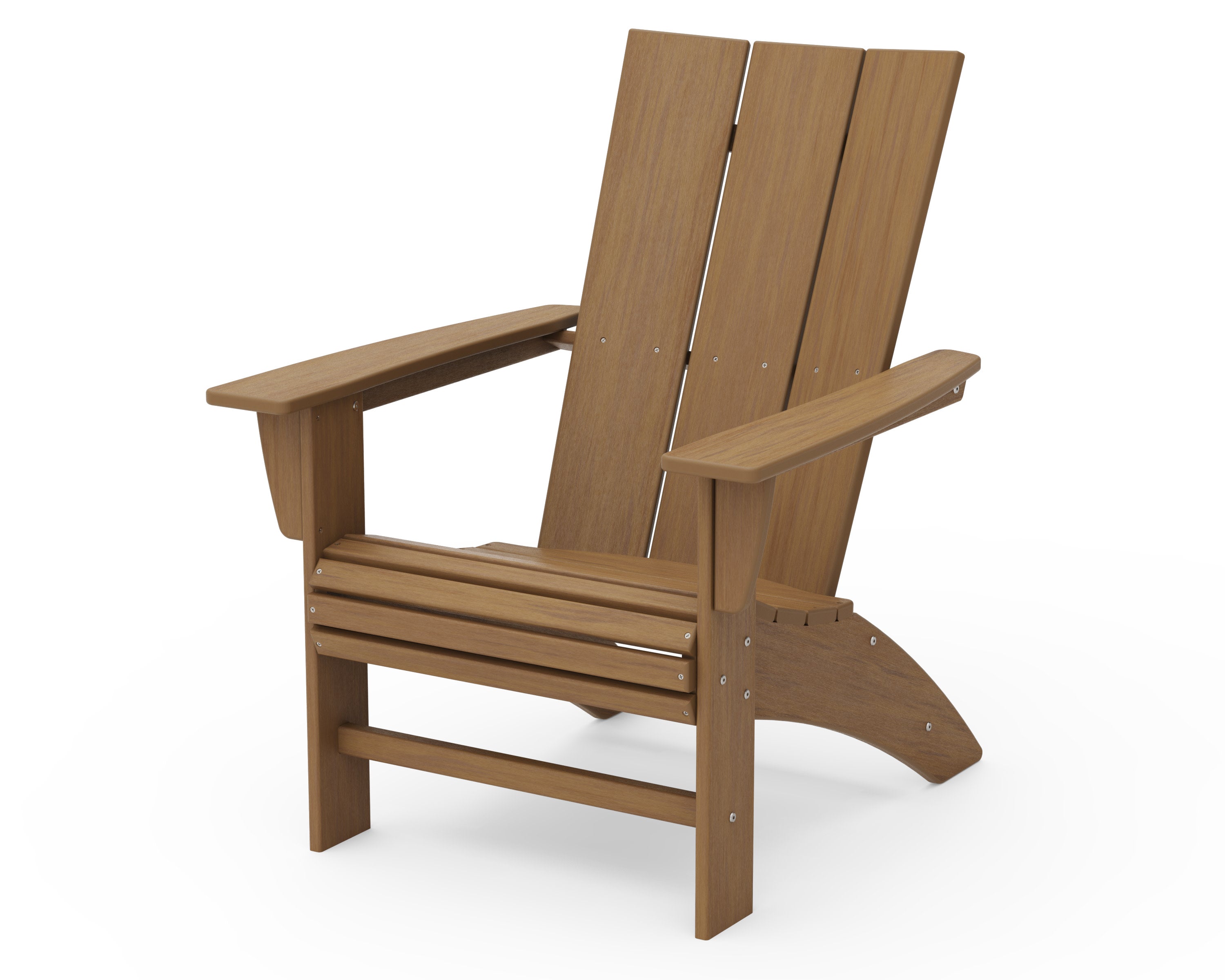 Modern Curveback Adirondack Chair in Natural
