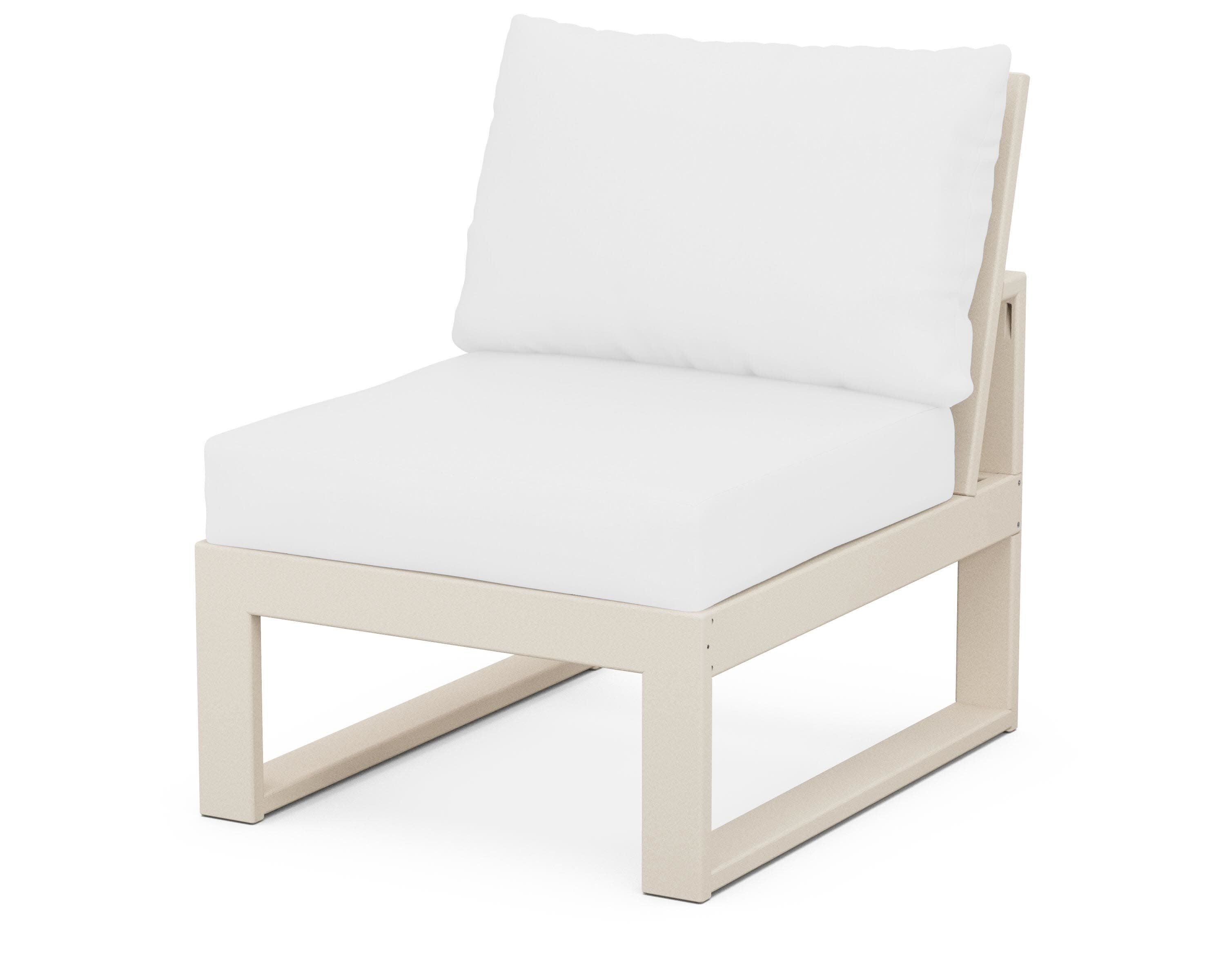 Modular Armless Chair in Sand / Natural