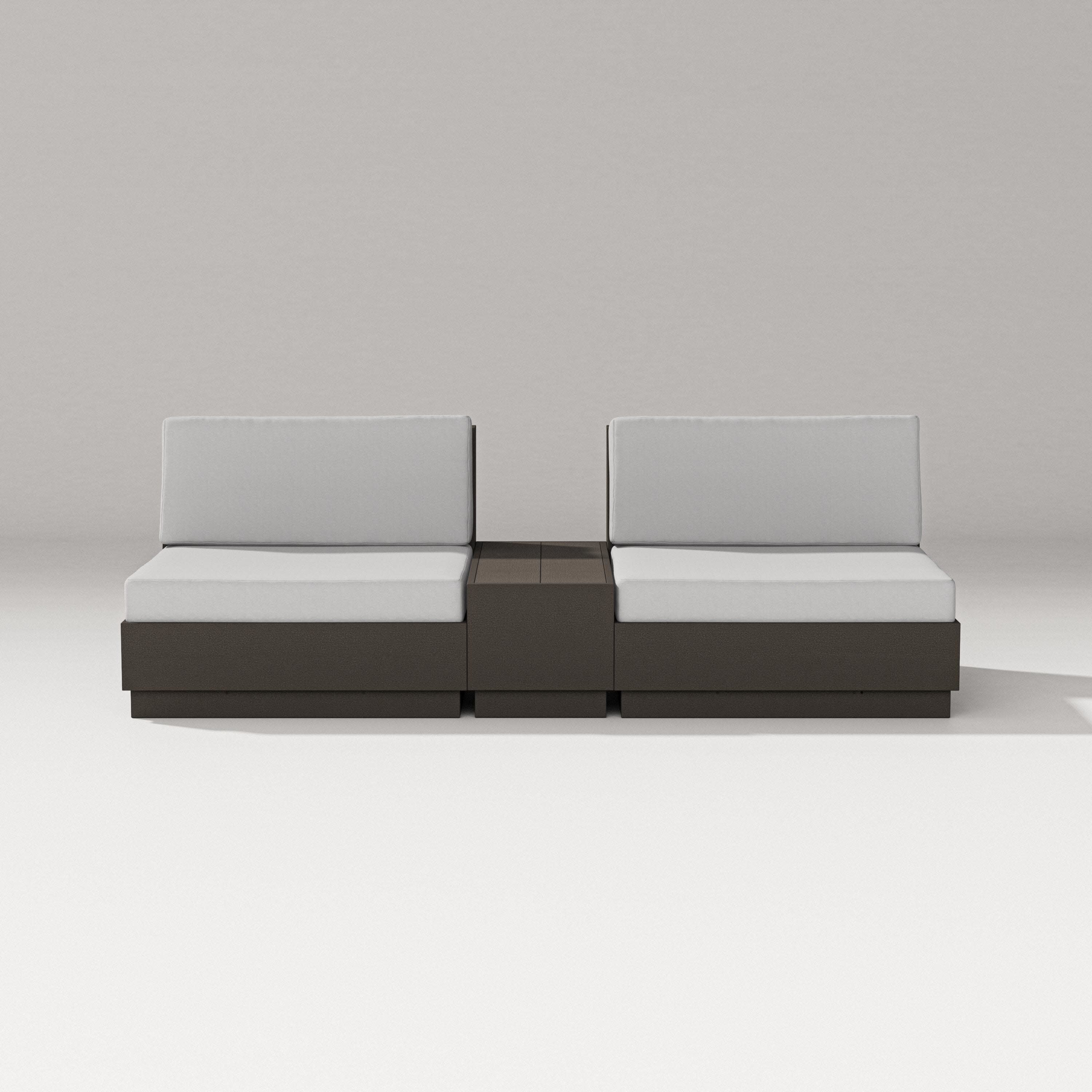 Elevate Lounge Chair Set in Vintage Coffee / Diamond in the Rough
