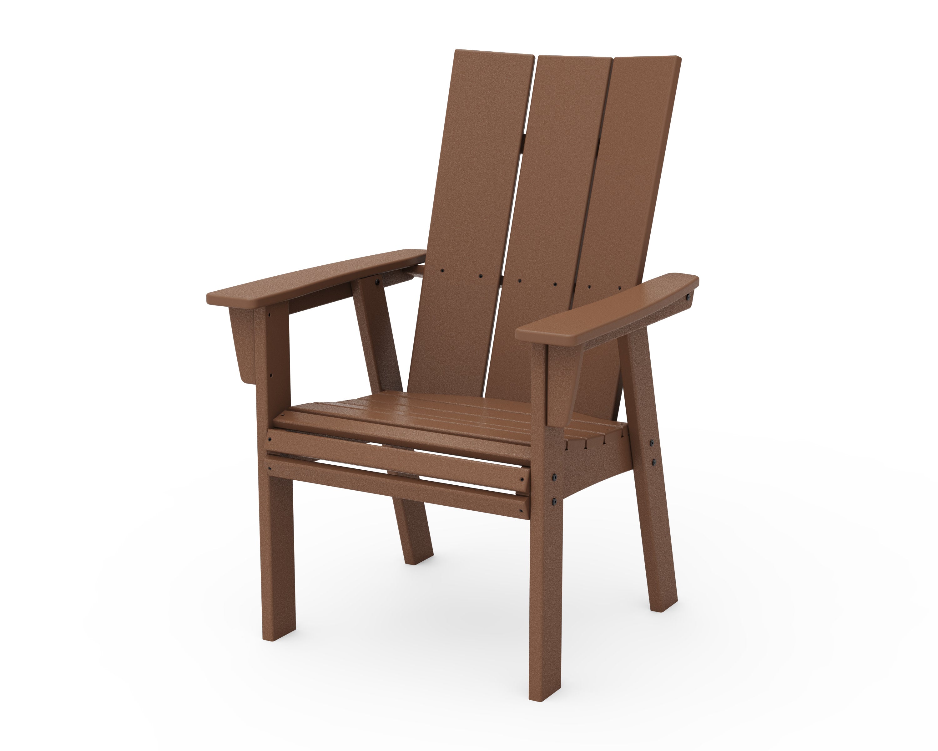 Modern Curveback Adirondack Dining Chair in Teak