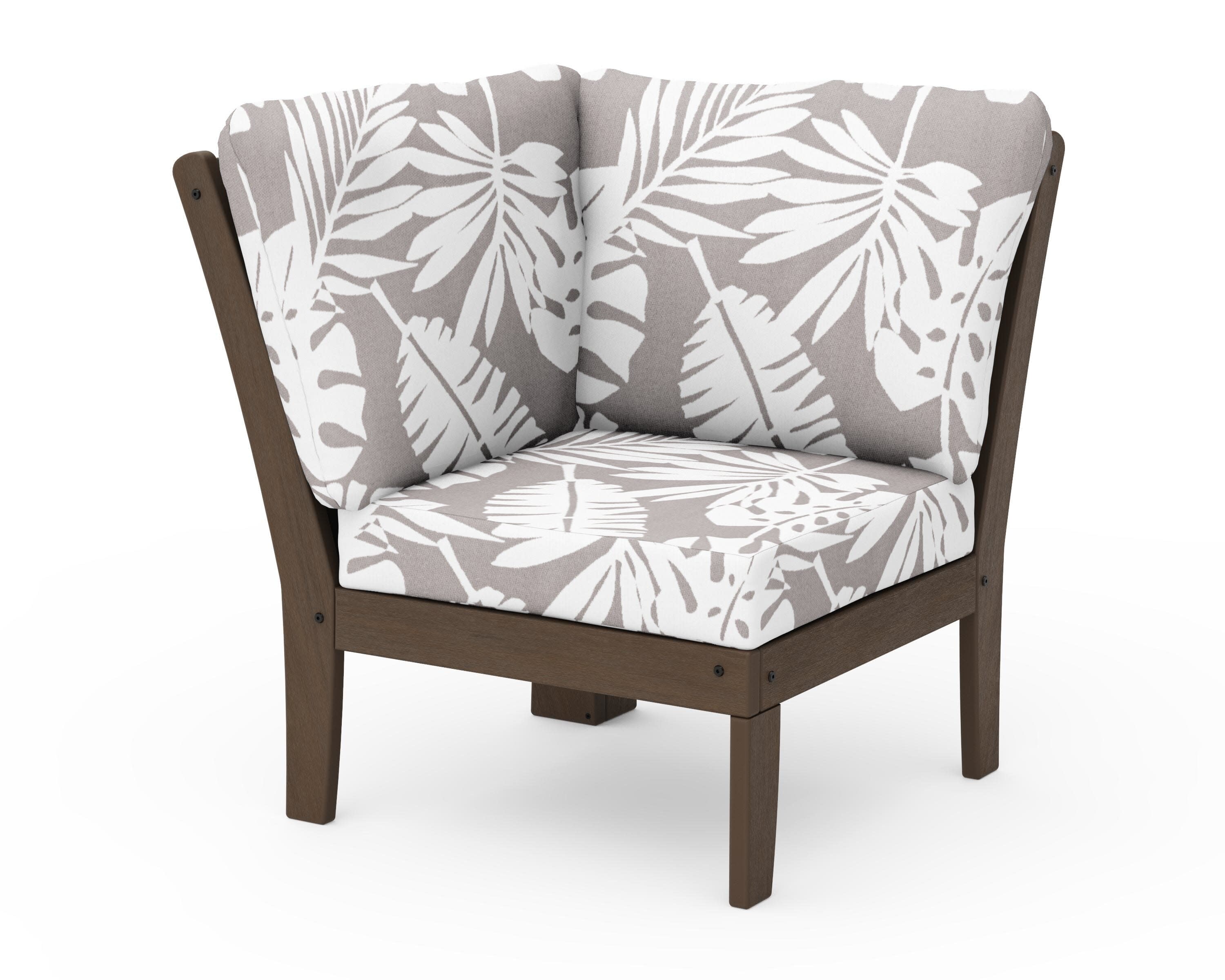 Braxton Modular Corner Chair in Kona / Leaf Grey Mist