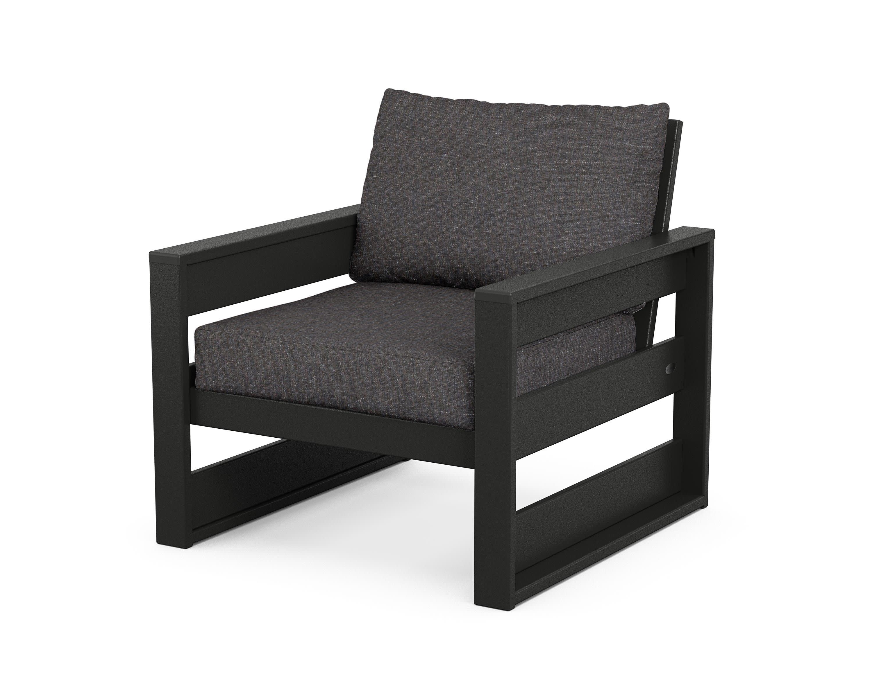 Westport Club Chair in Black / Ash Charcoal
