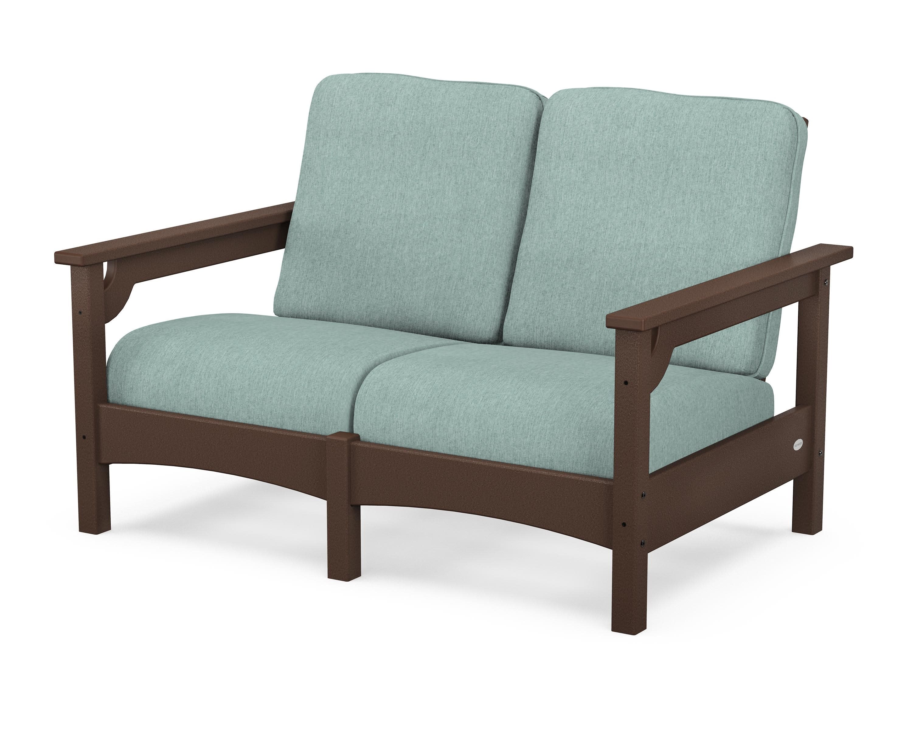Club Loveseat in Mahogany / Glacier Spa