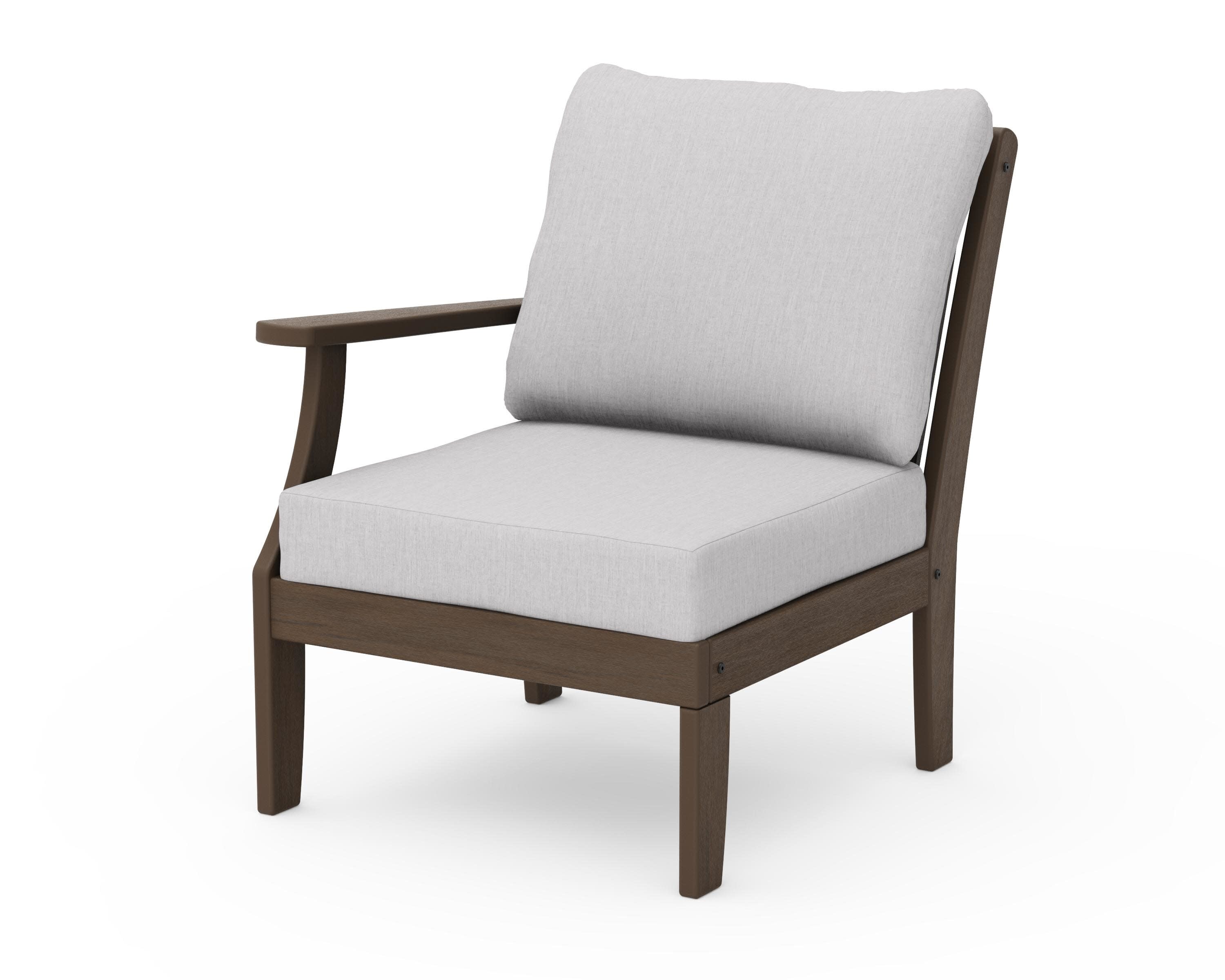 Braxton Modular Left Arm Chair in Kona / Granite
