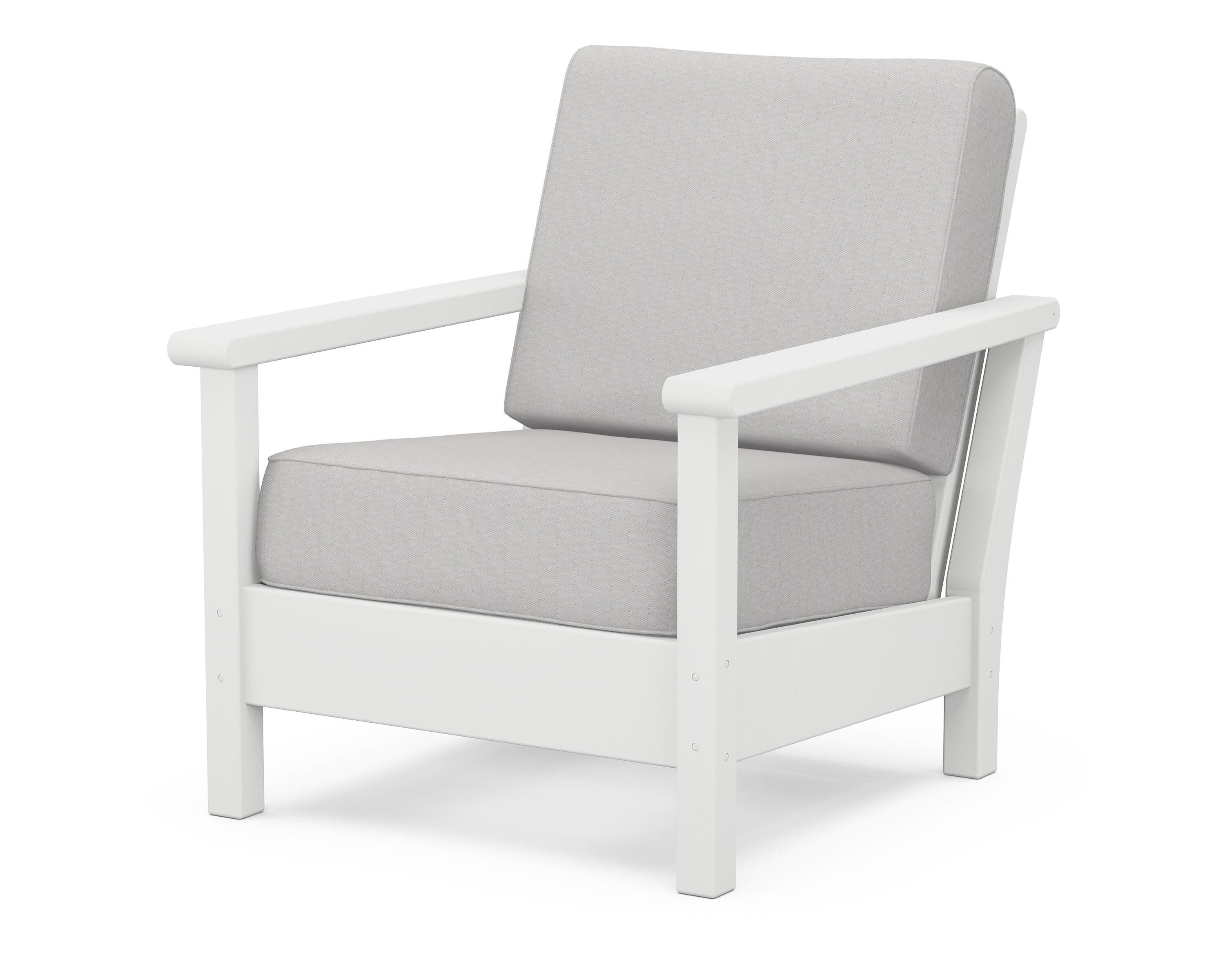 Harbour Deep Seating Chair in White / Diamond in the Rough