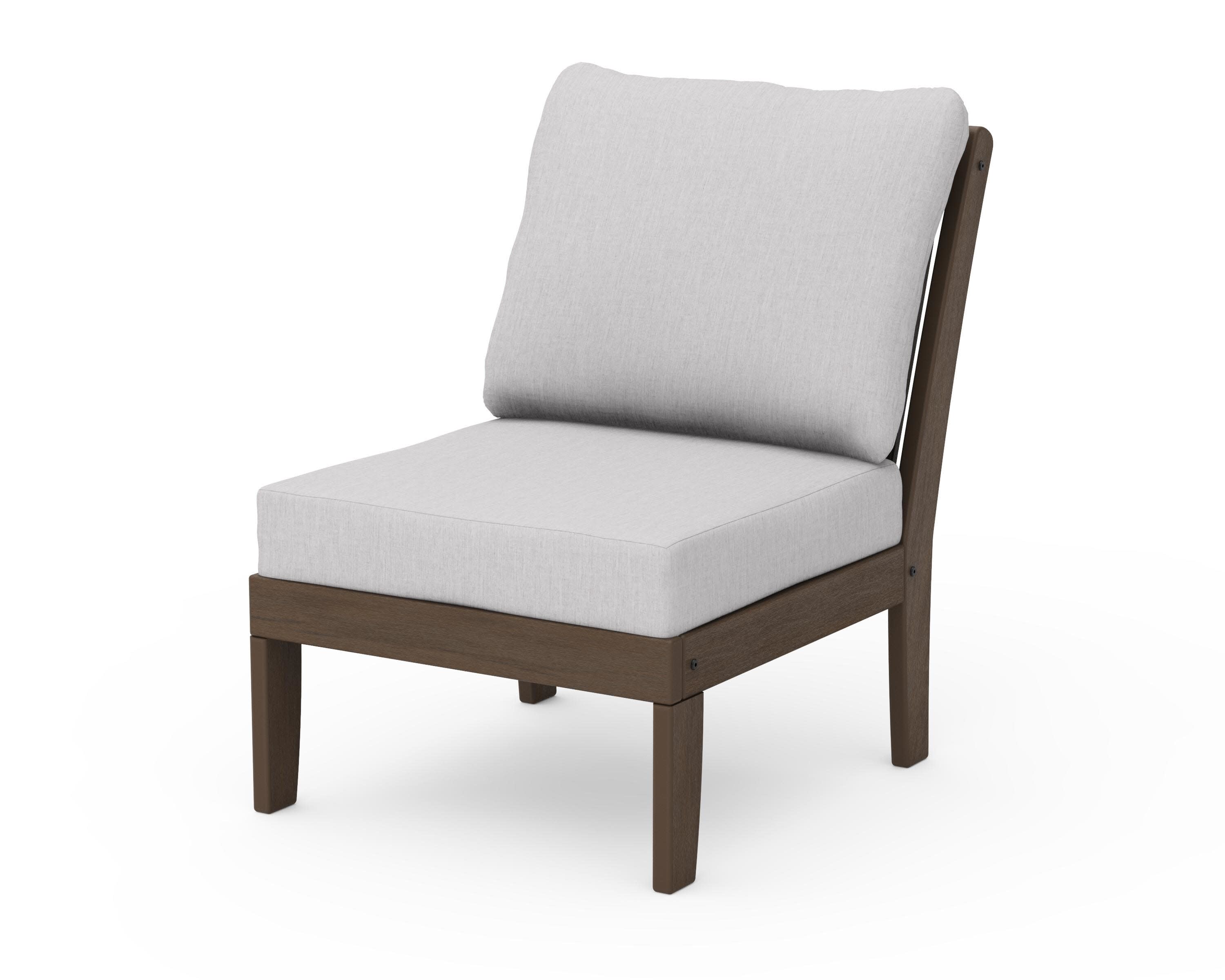 Braxton Modular Armless Chair in Kona / Granite