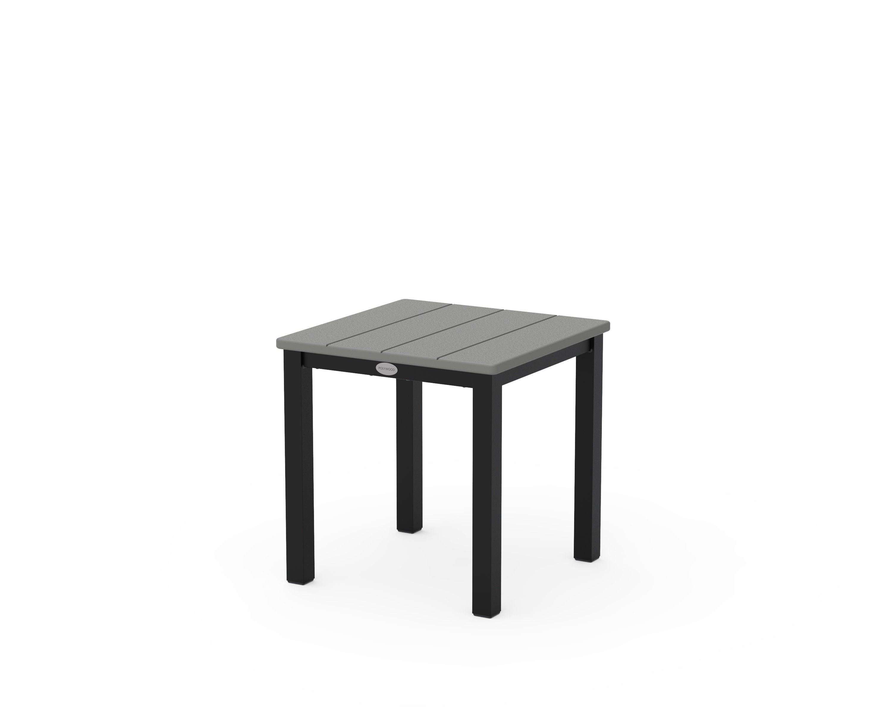 Main Street 18" Side Table in Black / Slate Grey
