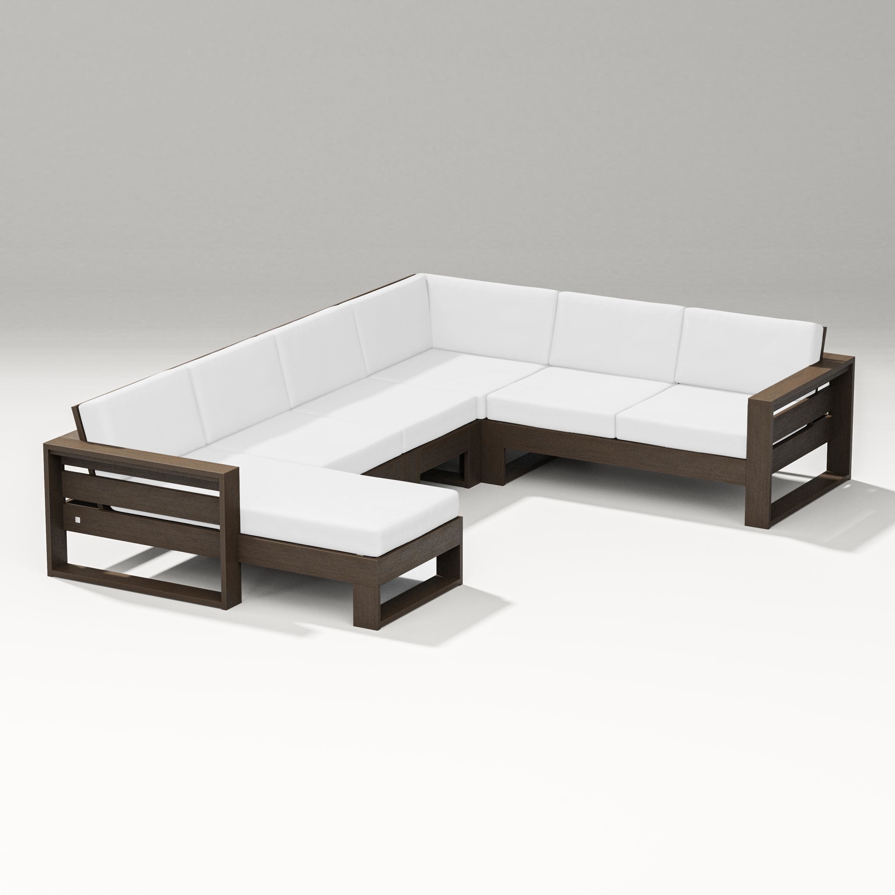 Latitude Corner Sectional with Left Chaise in Kona / Natural