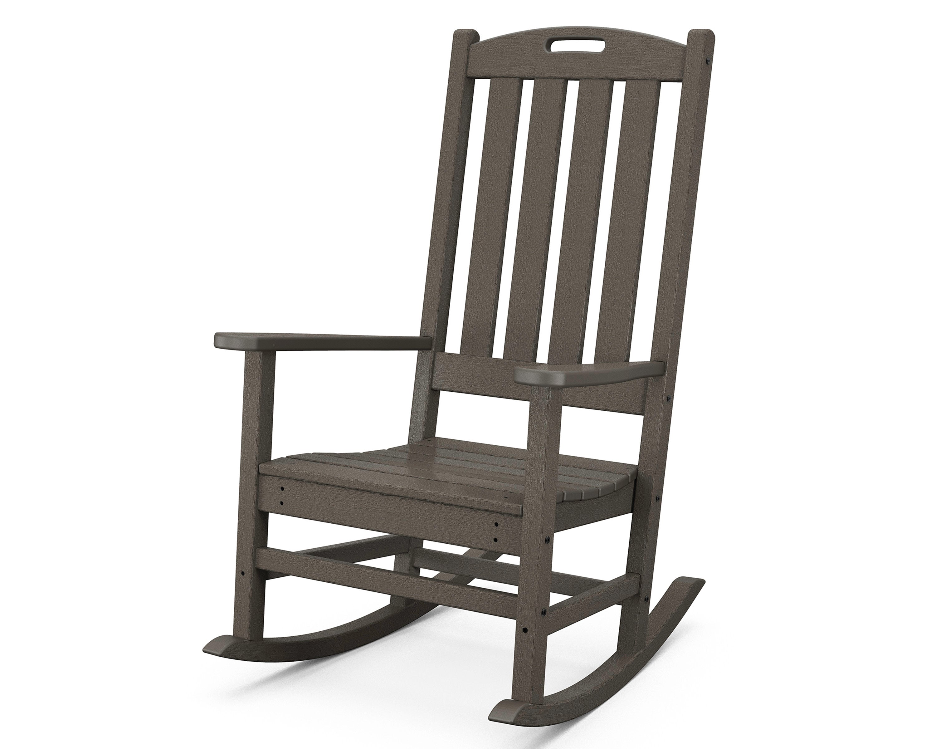 Nautical Porch Rocking Chair in Vintage Coffee