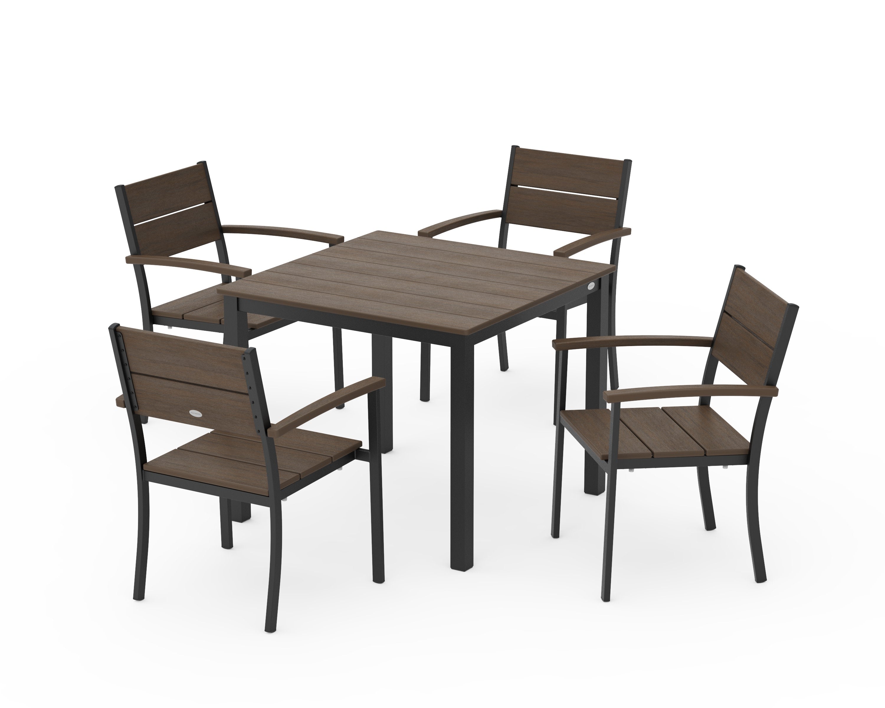 Main Street 5-Piece Dining Set in Black / Kona