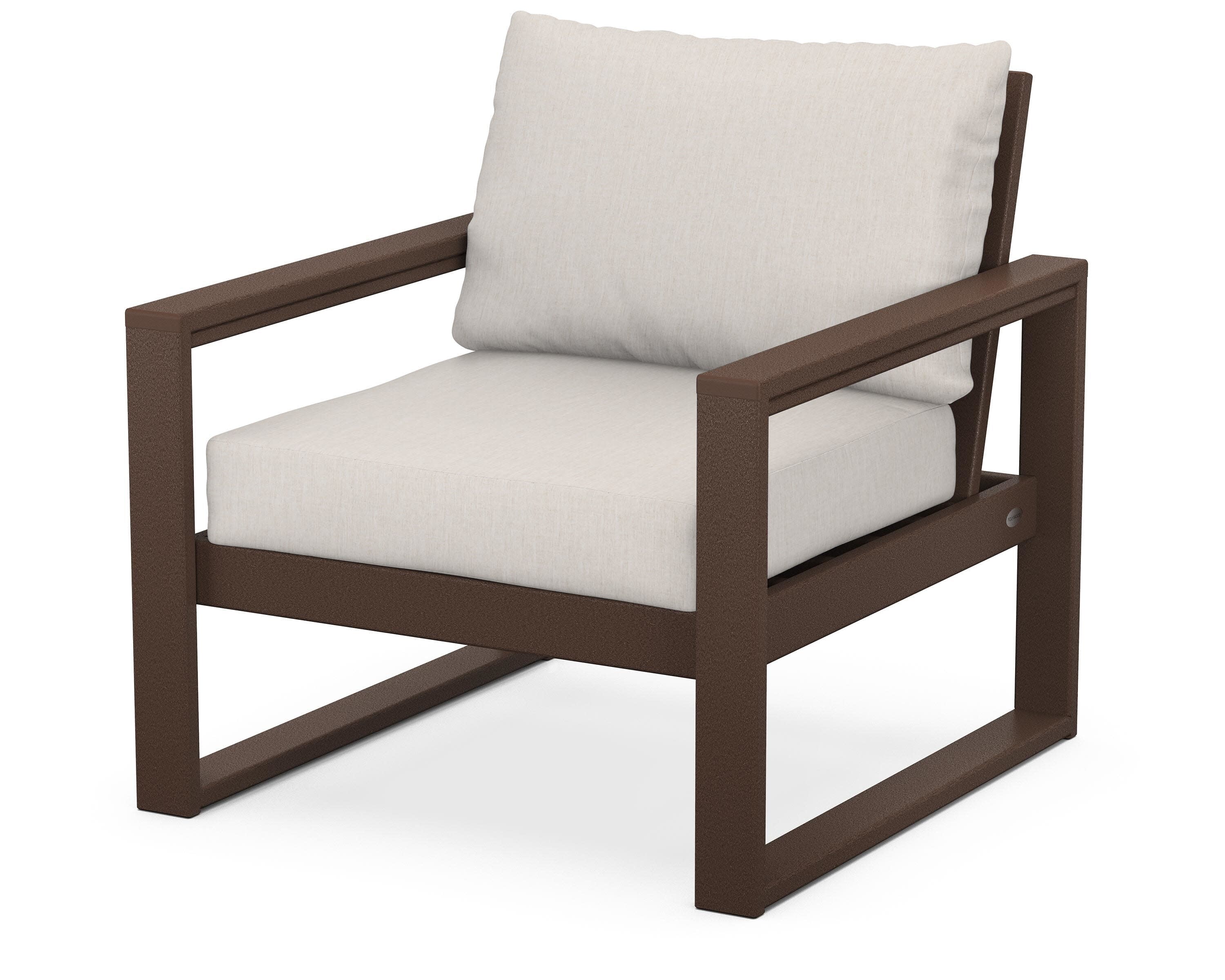 EDGE Club Chair in Mahogany / Cast Ash