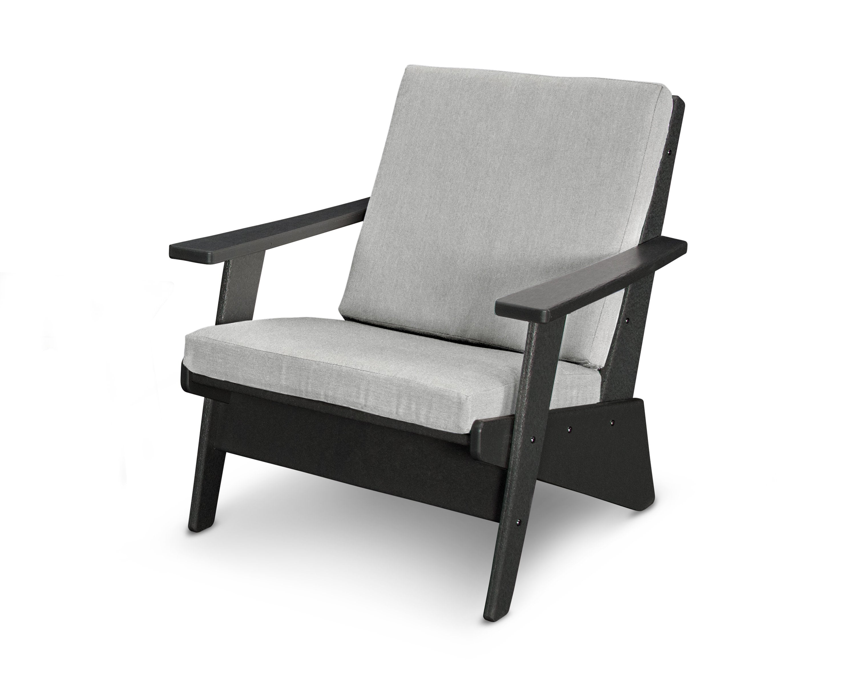 Riviera Modern Lounge Chair in Black / Granite