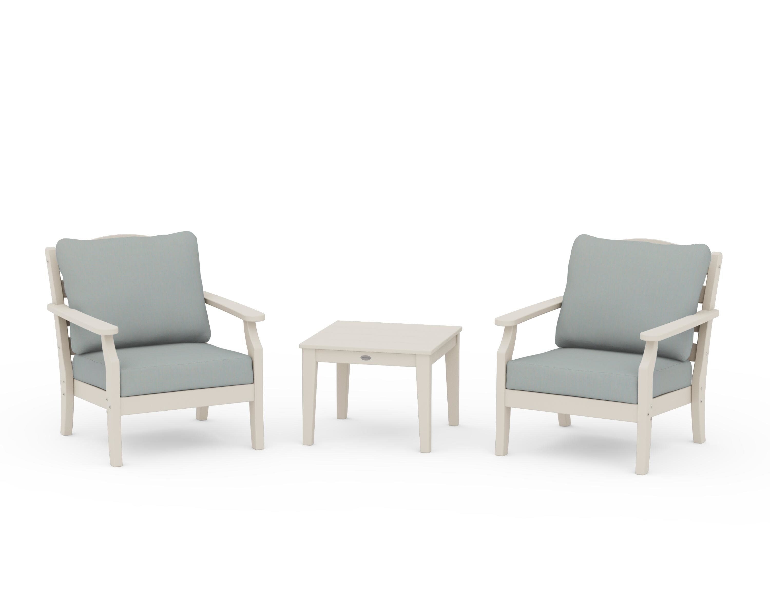 Savannah 3-Piece Deep Seating Set in Sand / Spa