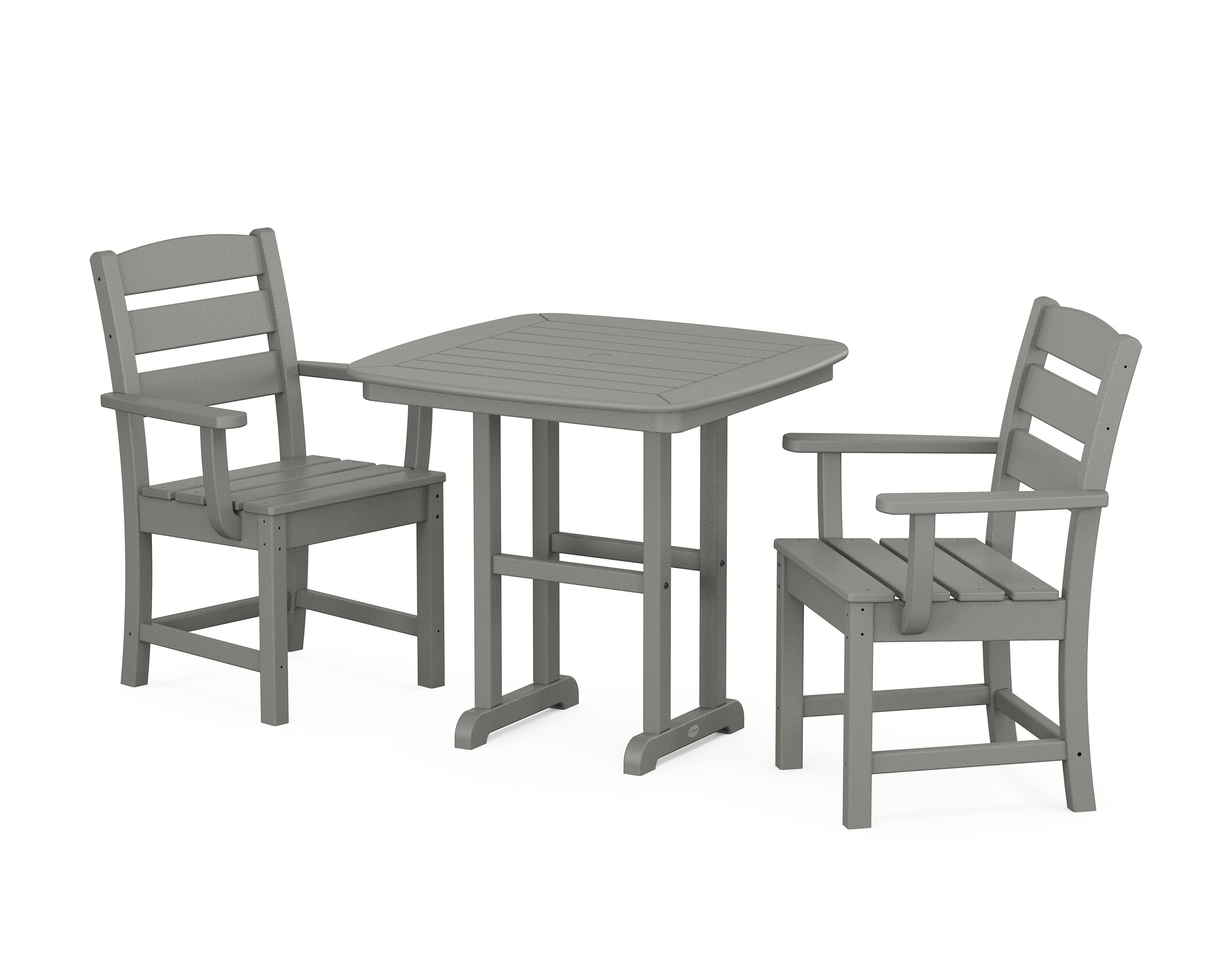 Lakeside 3-Piece Dining Set in Slate Grey
