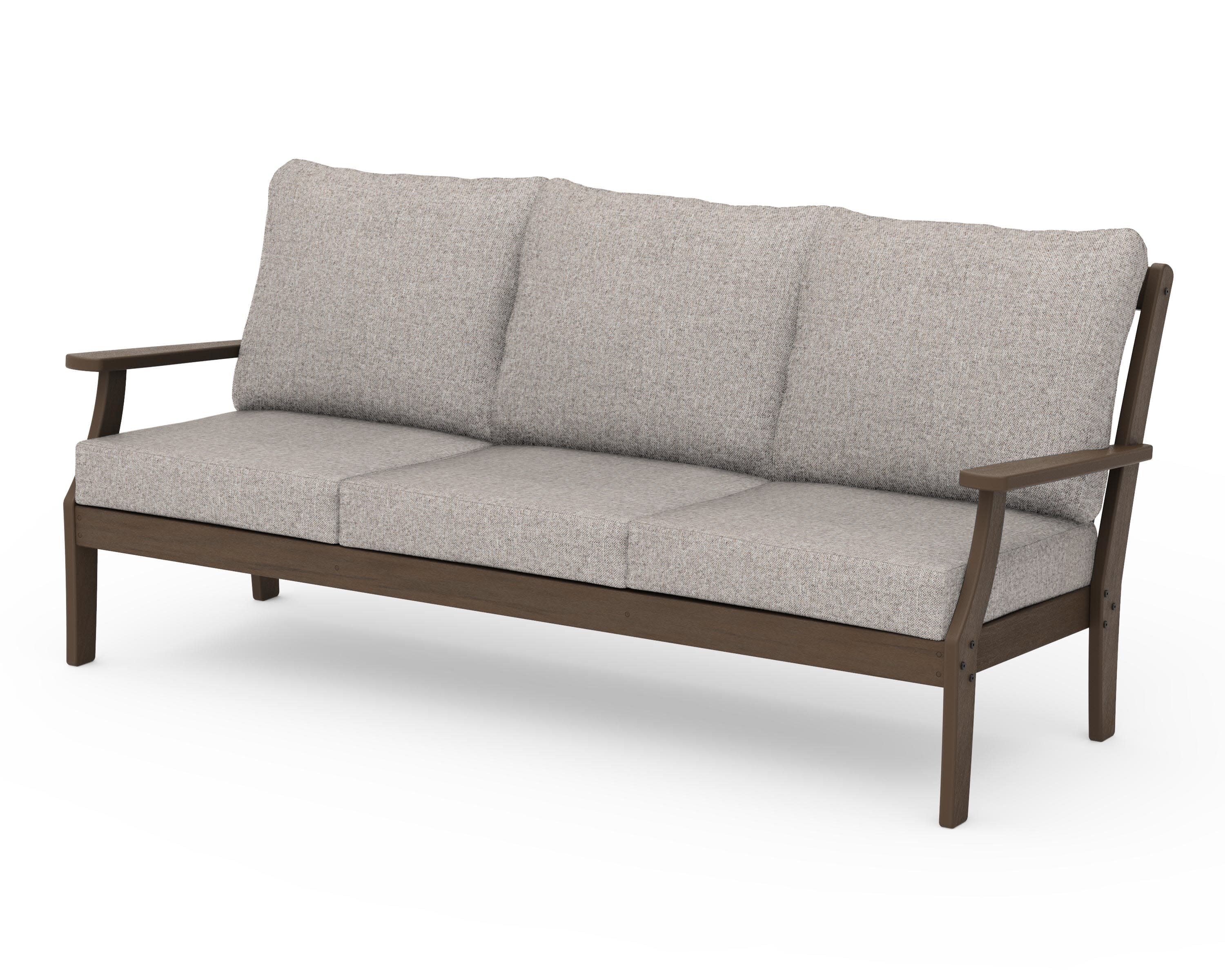 Braxton Deep Seating Sofa in Kona / Weathered Tweed