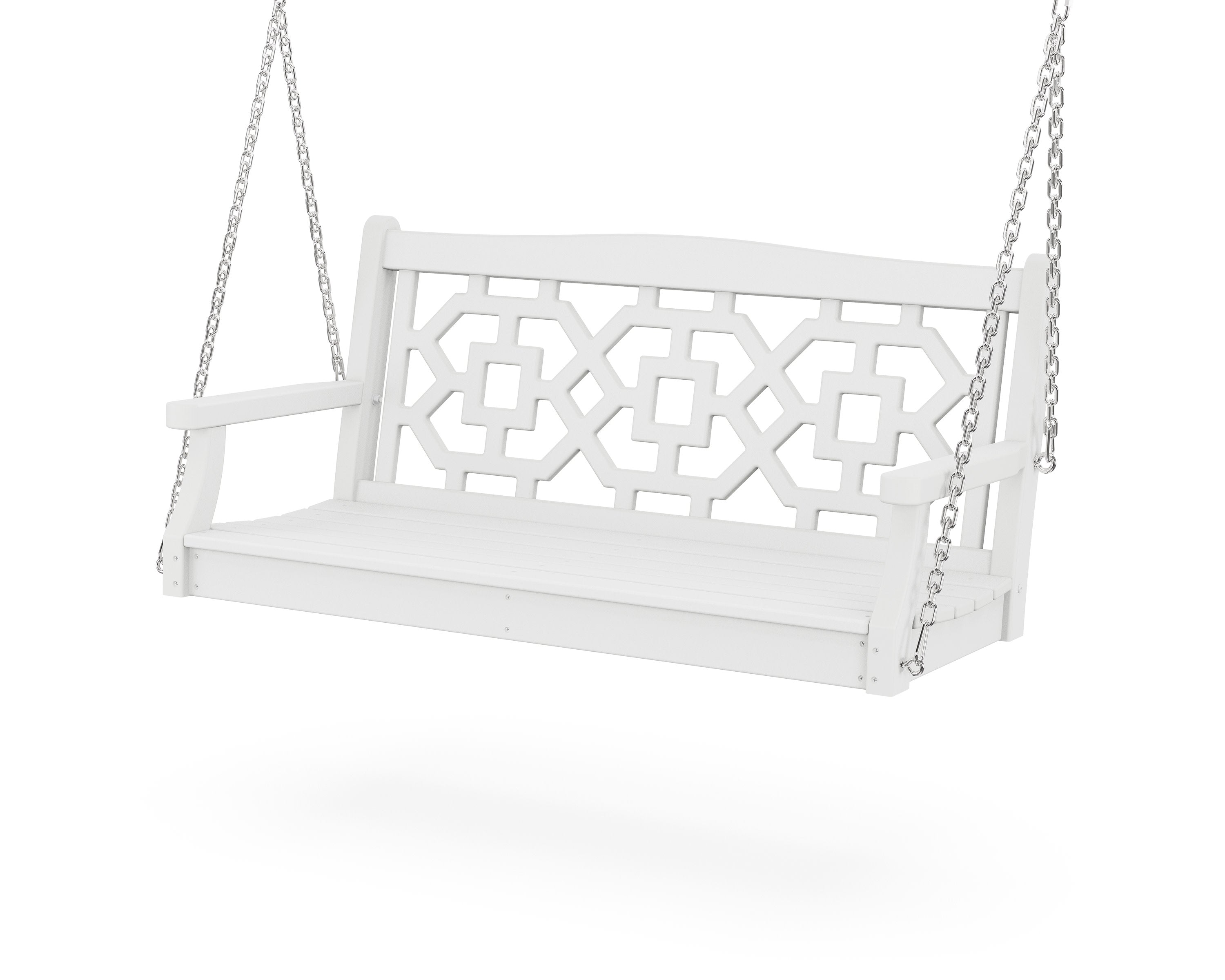 Chinoiserie 48" Swing in White