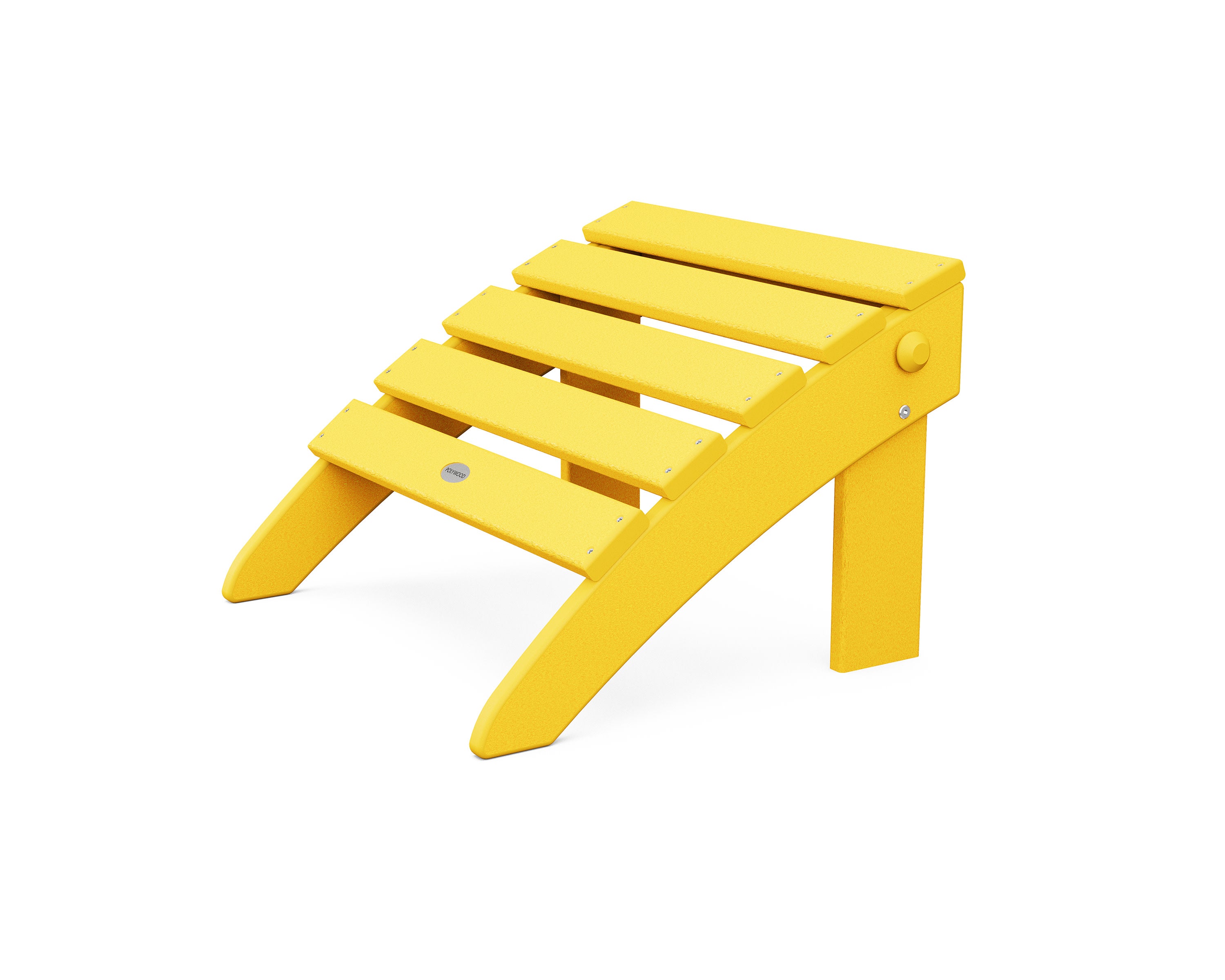Classic Adirondack Folding Ottoman in Lemon
