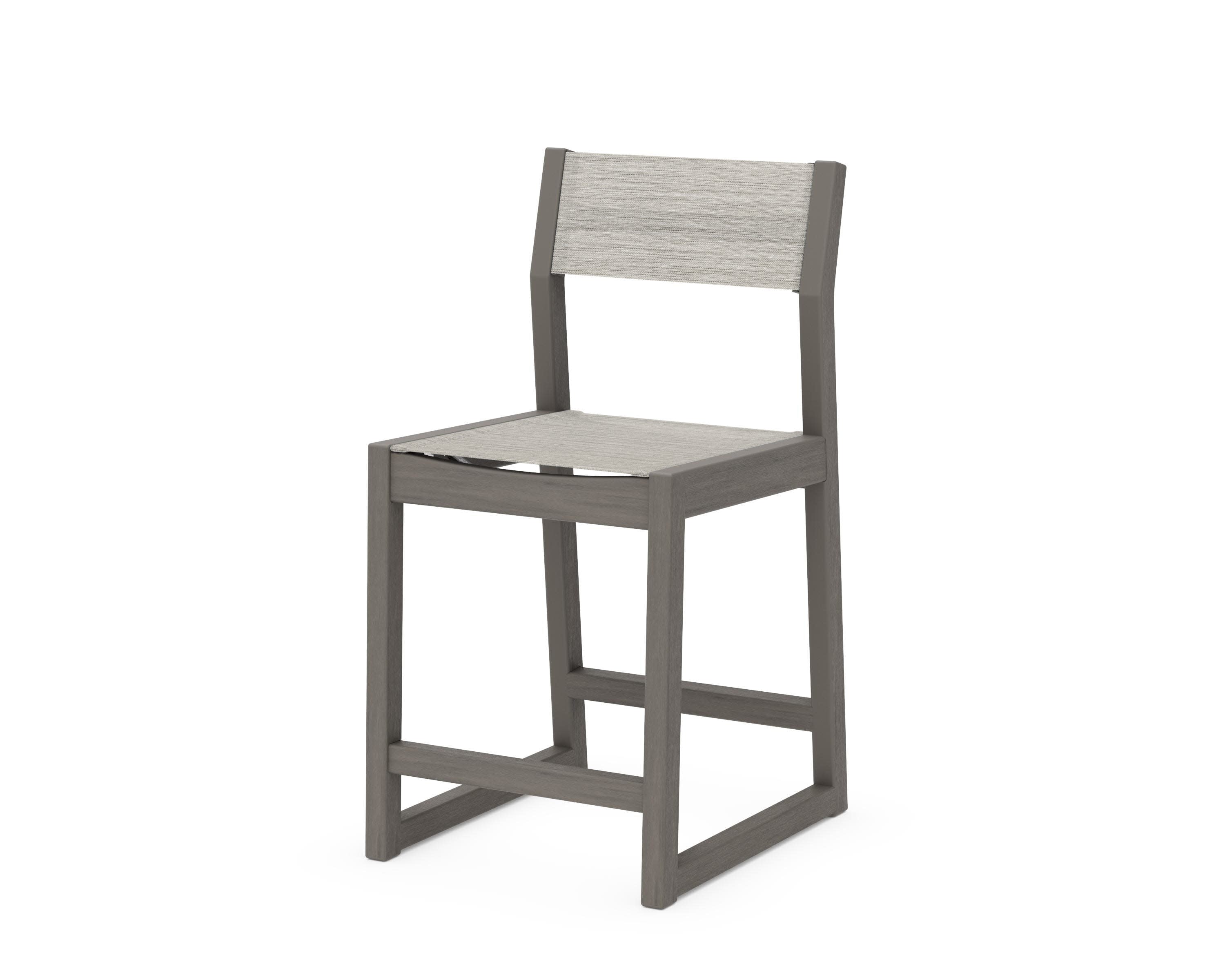 EDGE Sling Counter Side Chair in Driftwood / Birch Sling