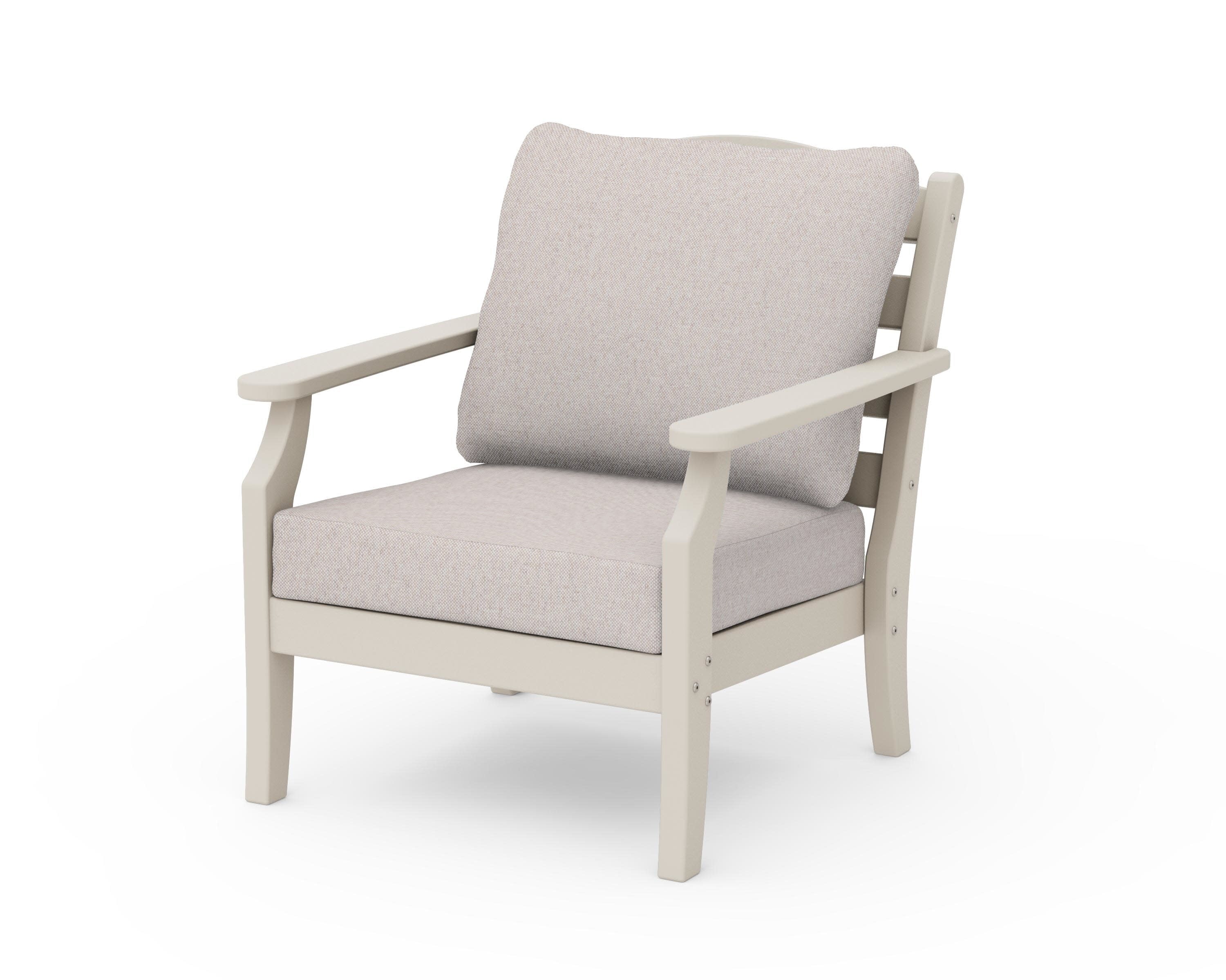 Savannah Deep Seating Chair in Sand / Dune Burlap