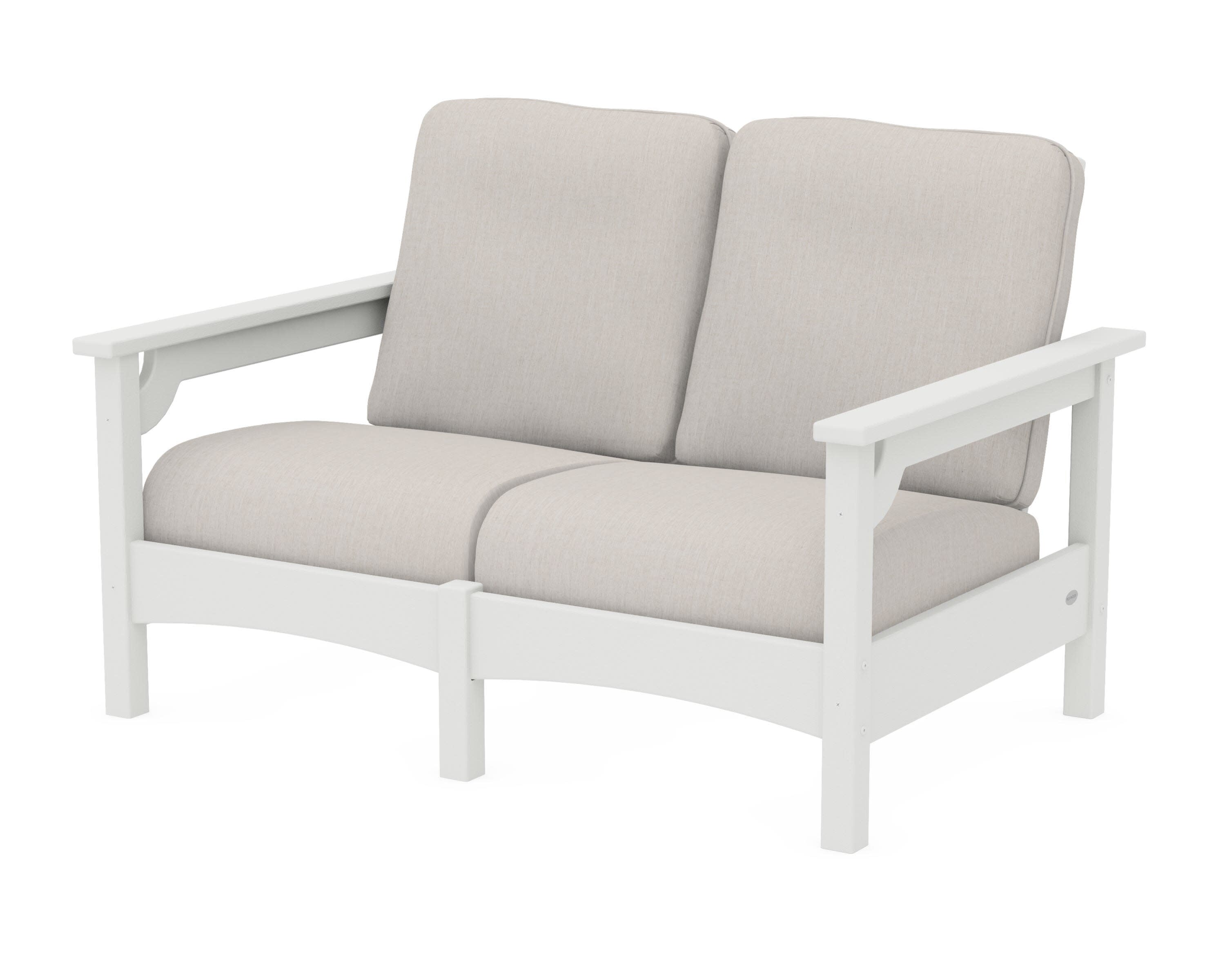 Club Loveseat in Vintage White / Cast Ash