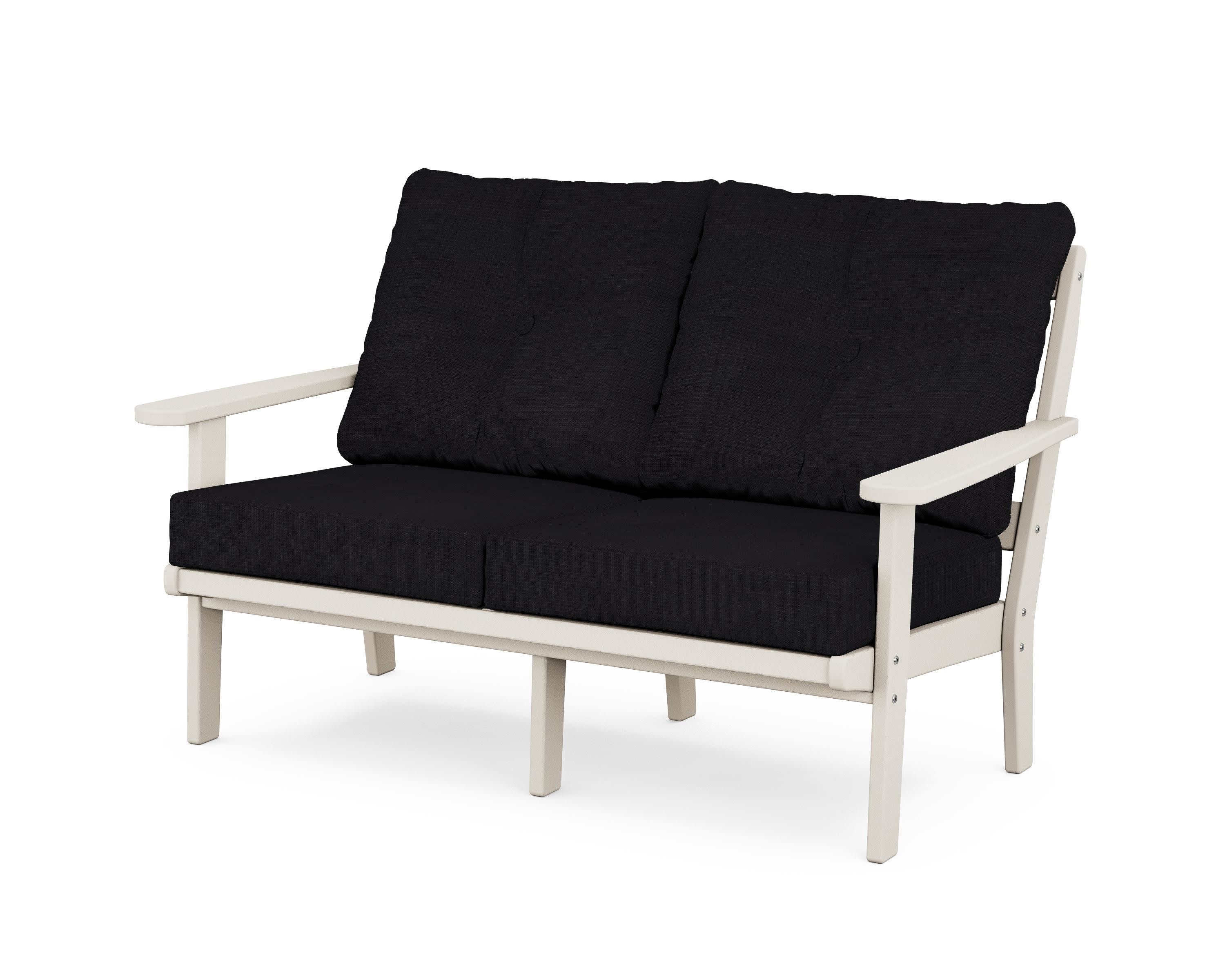 Mission Deep SeatingLoveseat in Sand / Midnight Linen