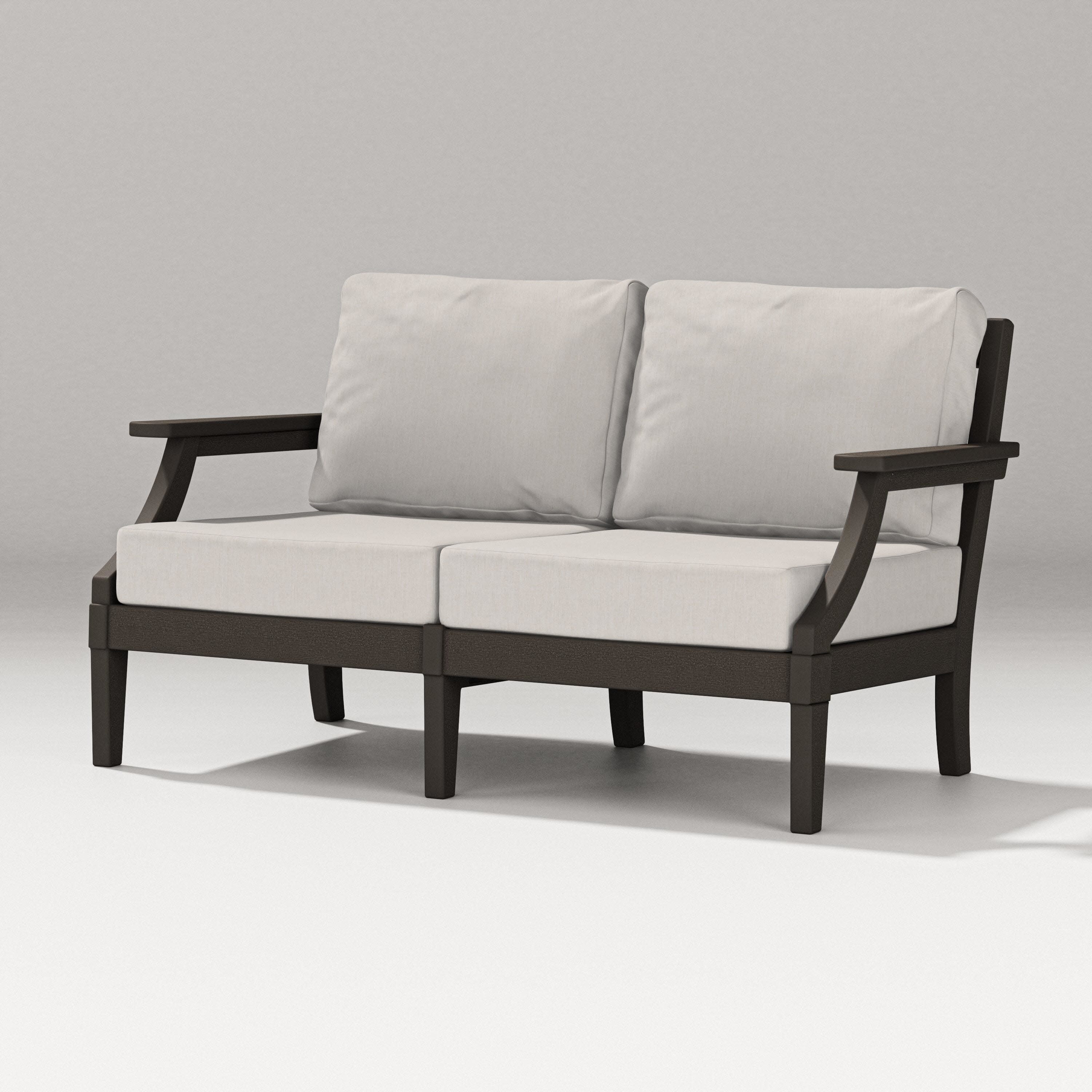 Estate Loveseat in Vintage Coffee / Cast Ash