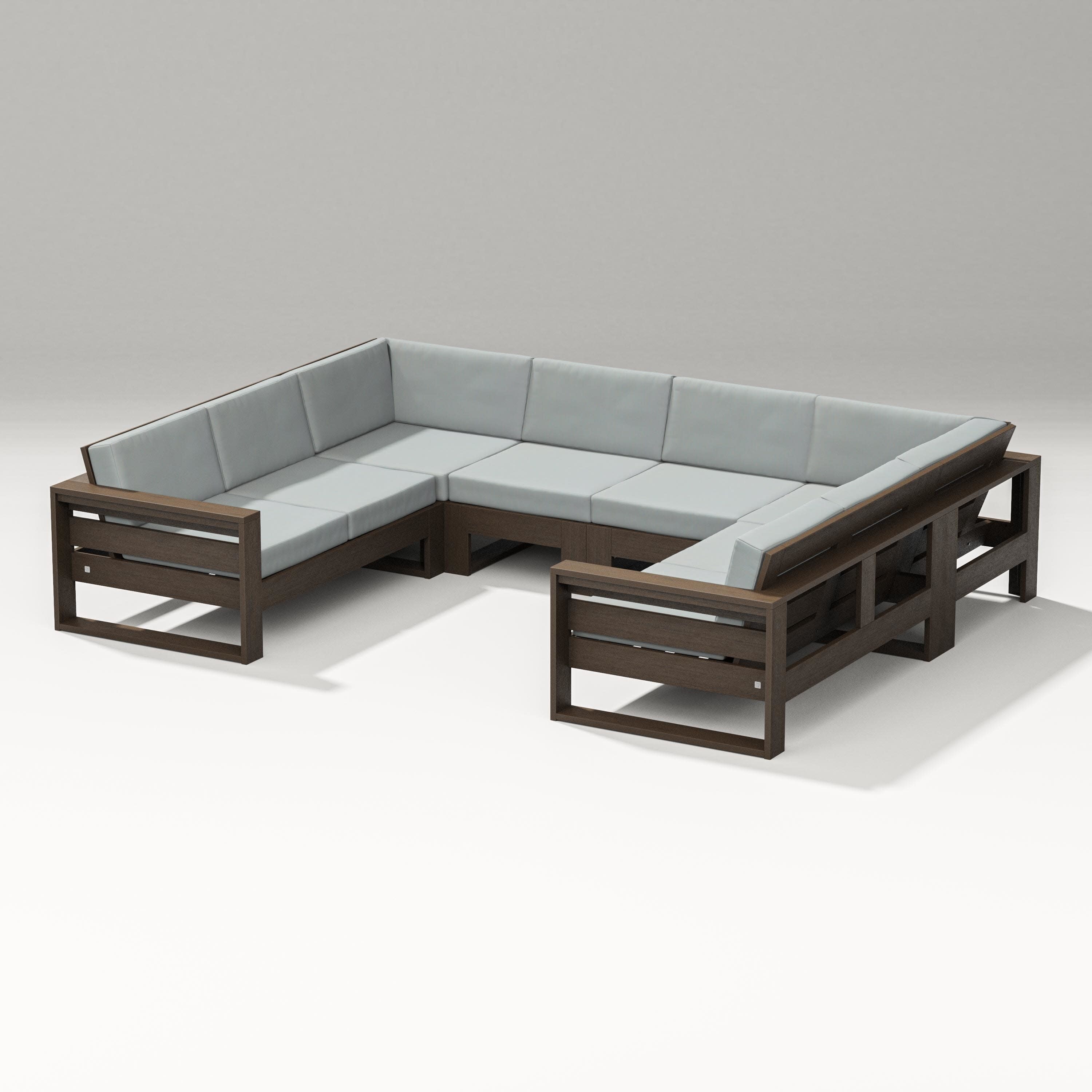 Latitude U-Shaped Sectional in Kona / Spa