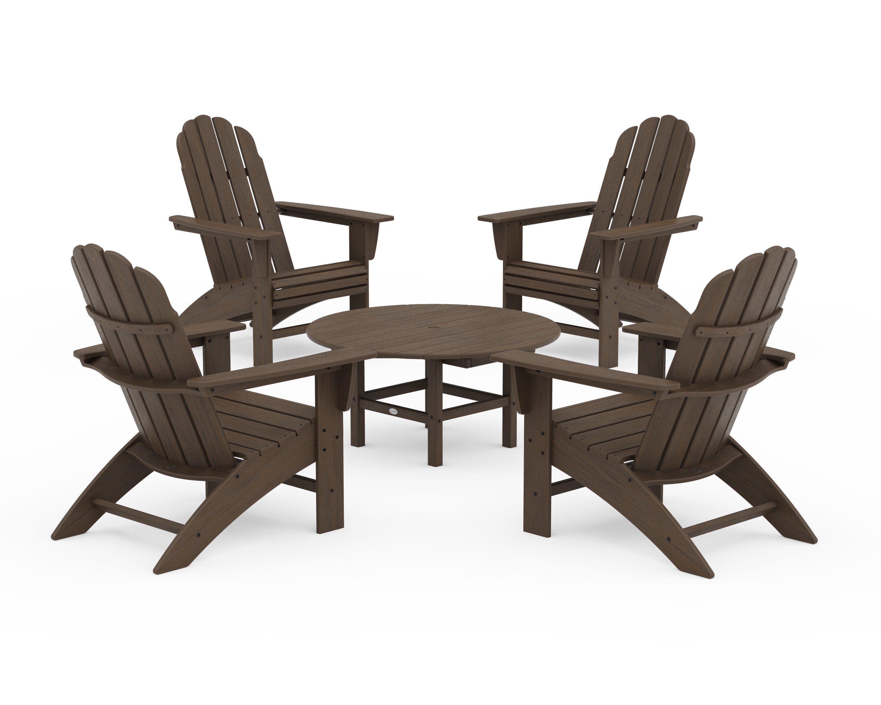 Vineyard 5-Piece Oversized Adirondack Set in Kona
