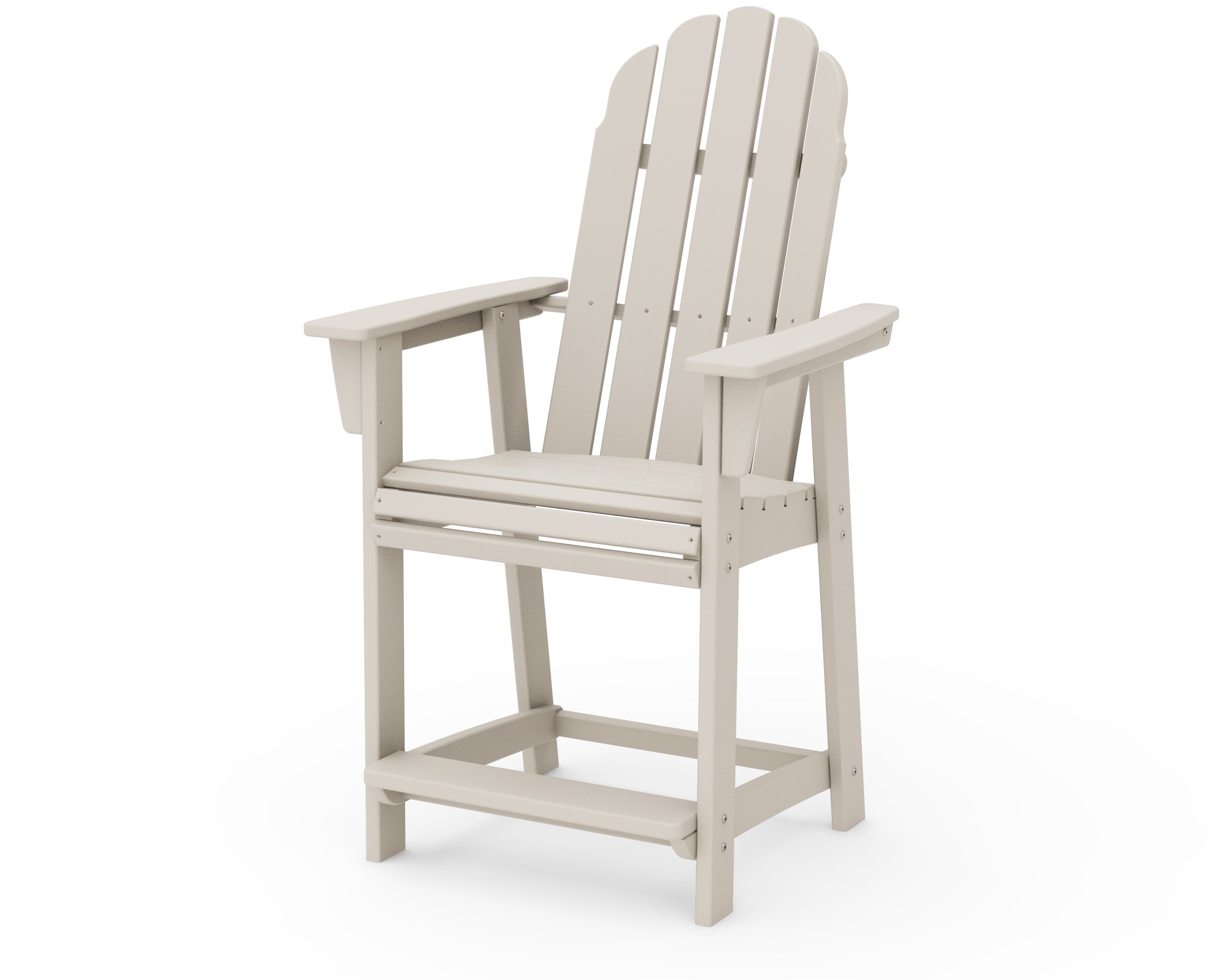 Vineyard Curveback Adirondack Counter Chair in Sand