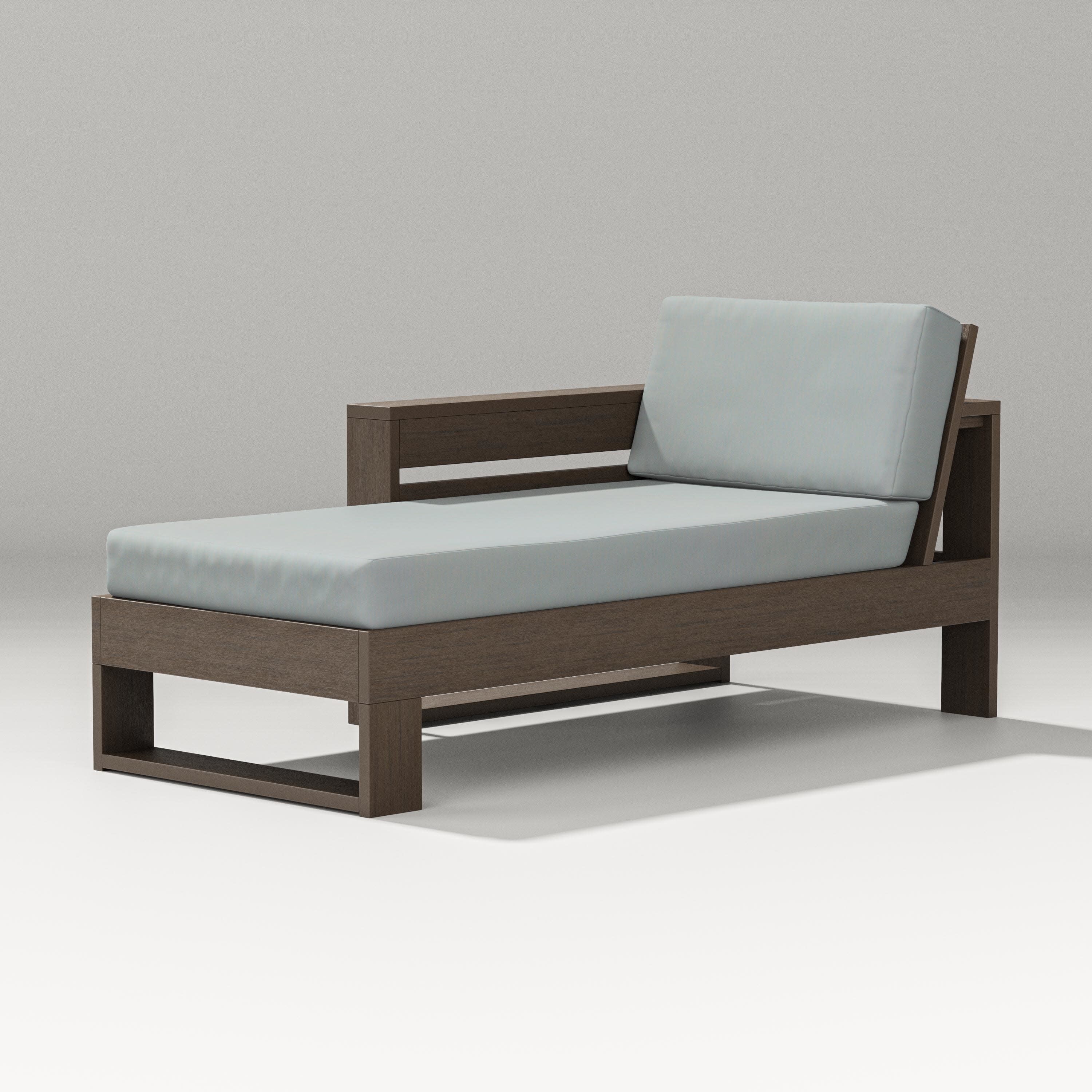 Latitude Modular Left Arm Chaise in Kona / Spa