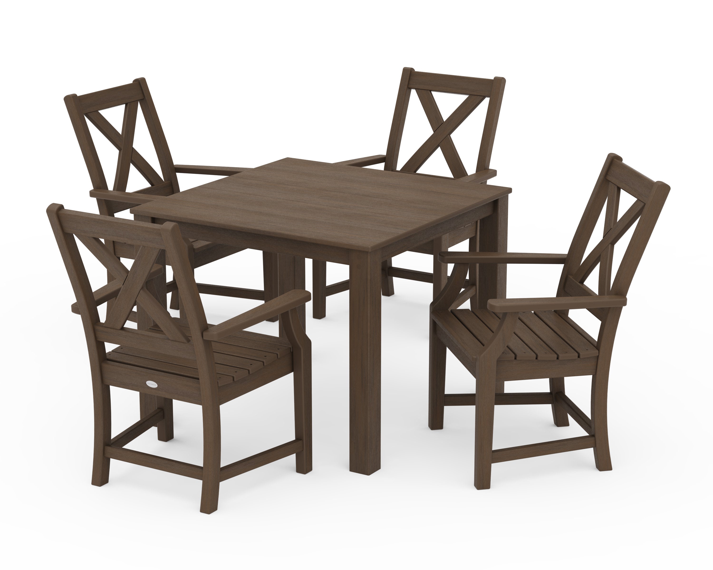 Braxton 5-Piece Parsons Dining Set in Kona