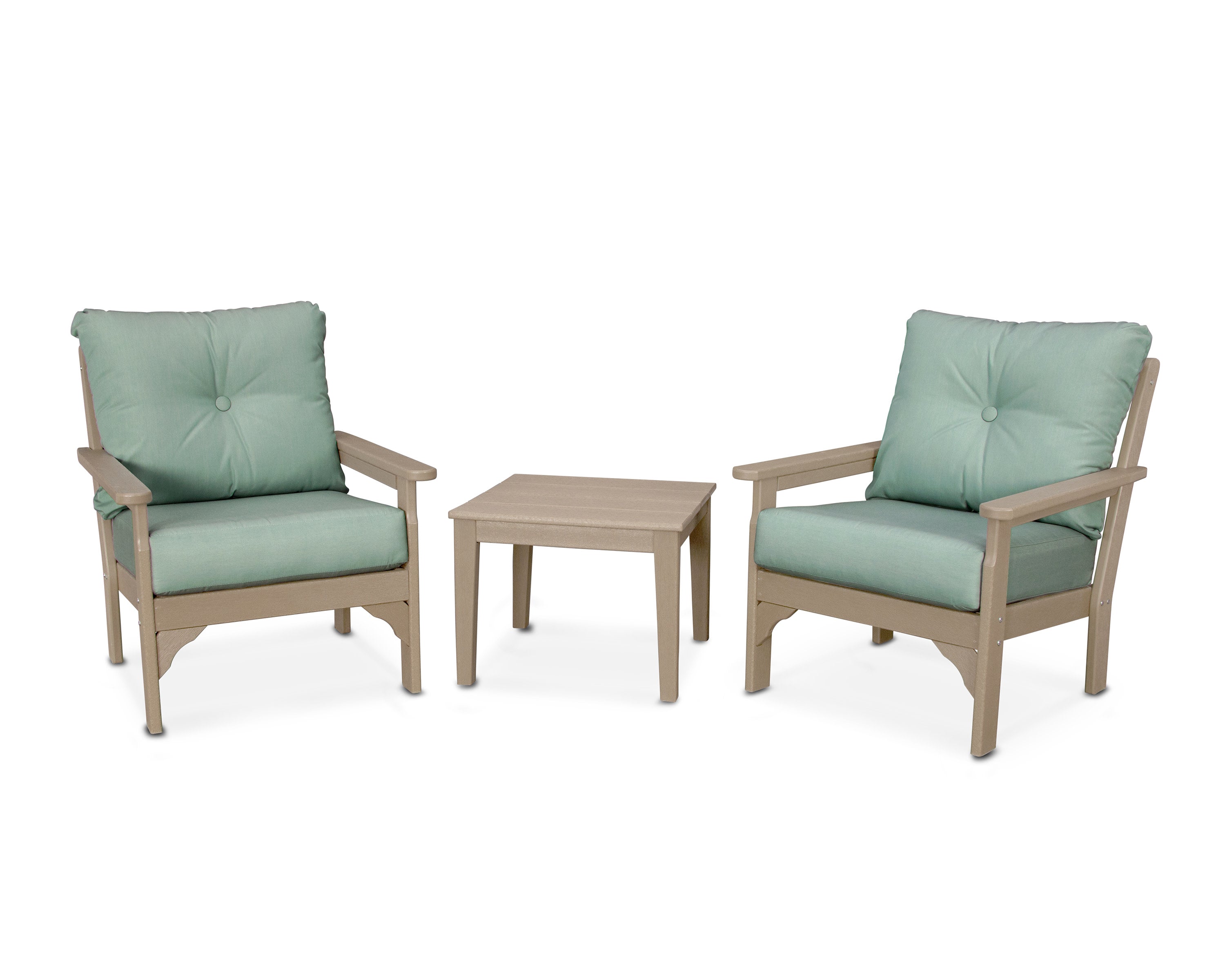 Vineyard 3-Piece Deep Seating Set in Vintage Sahara / Spa