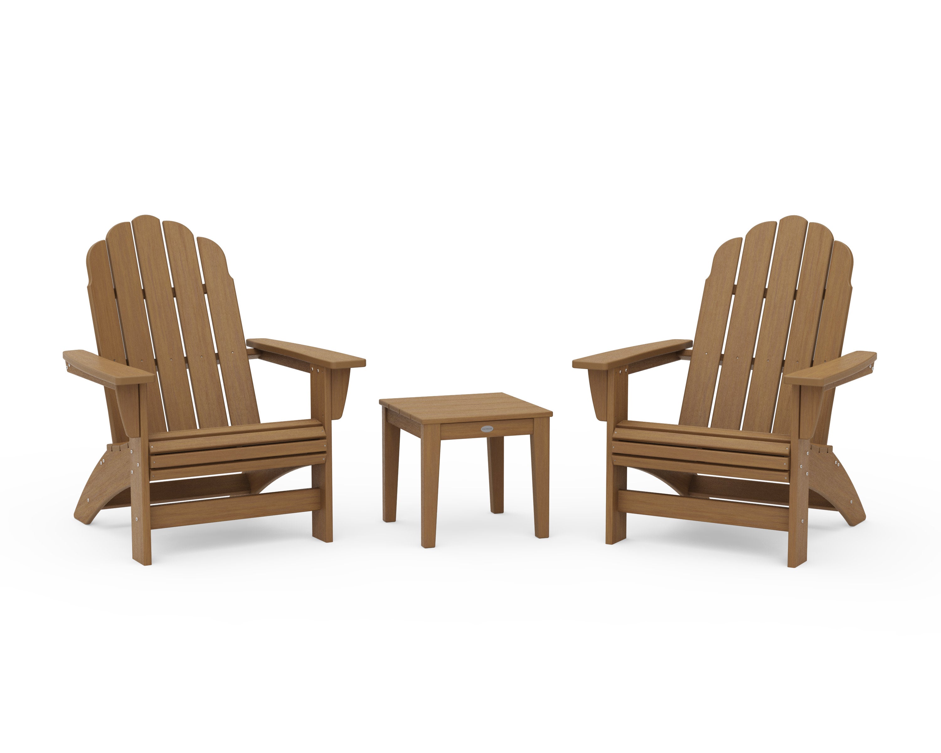 3-Piece Vineyard Grand Adirondack Set in Natural