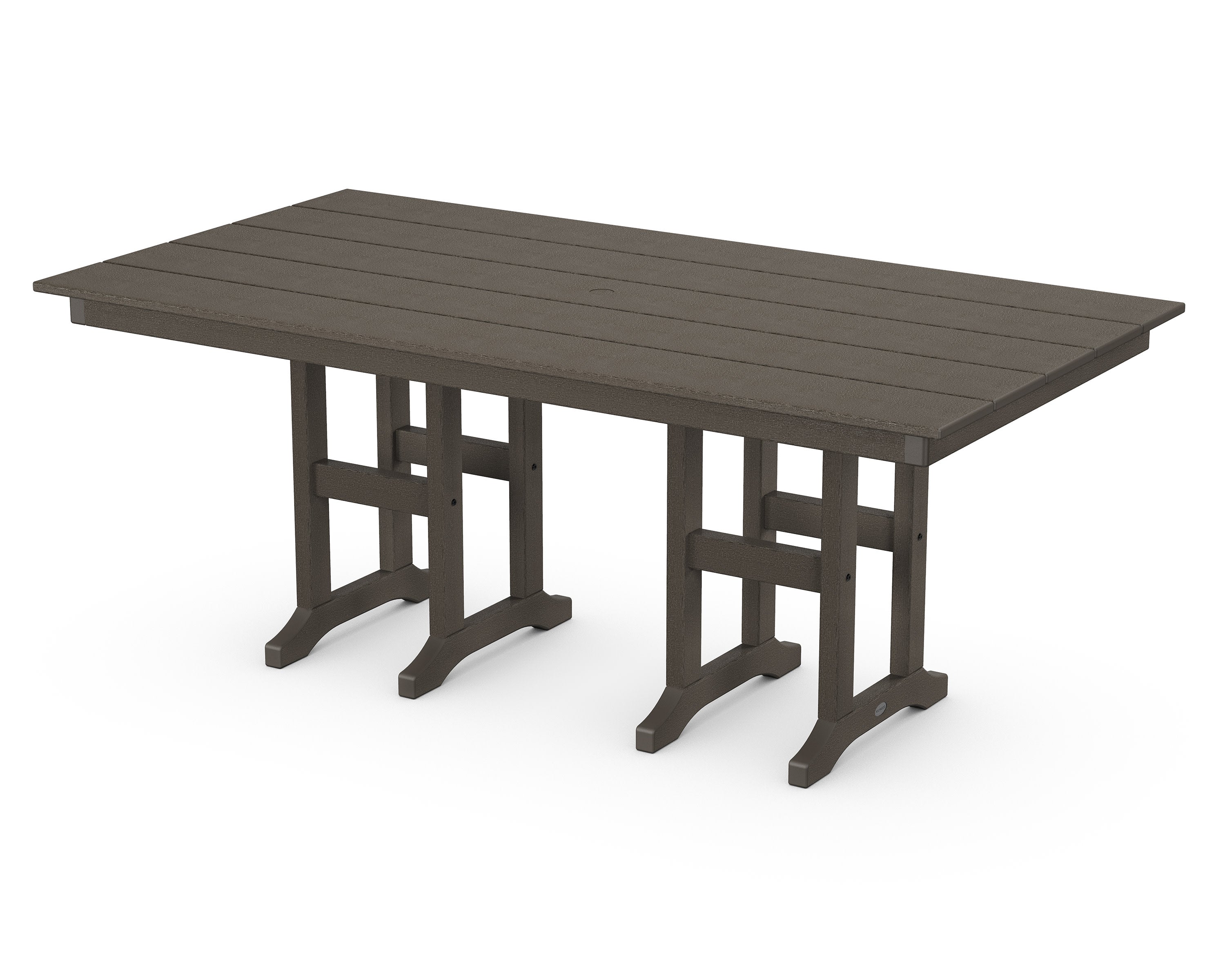 Farmhouse 37" x 72" Dining Table in Vintage Coffee