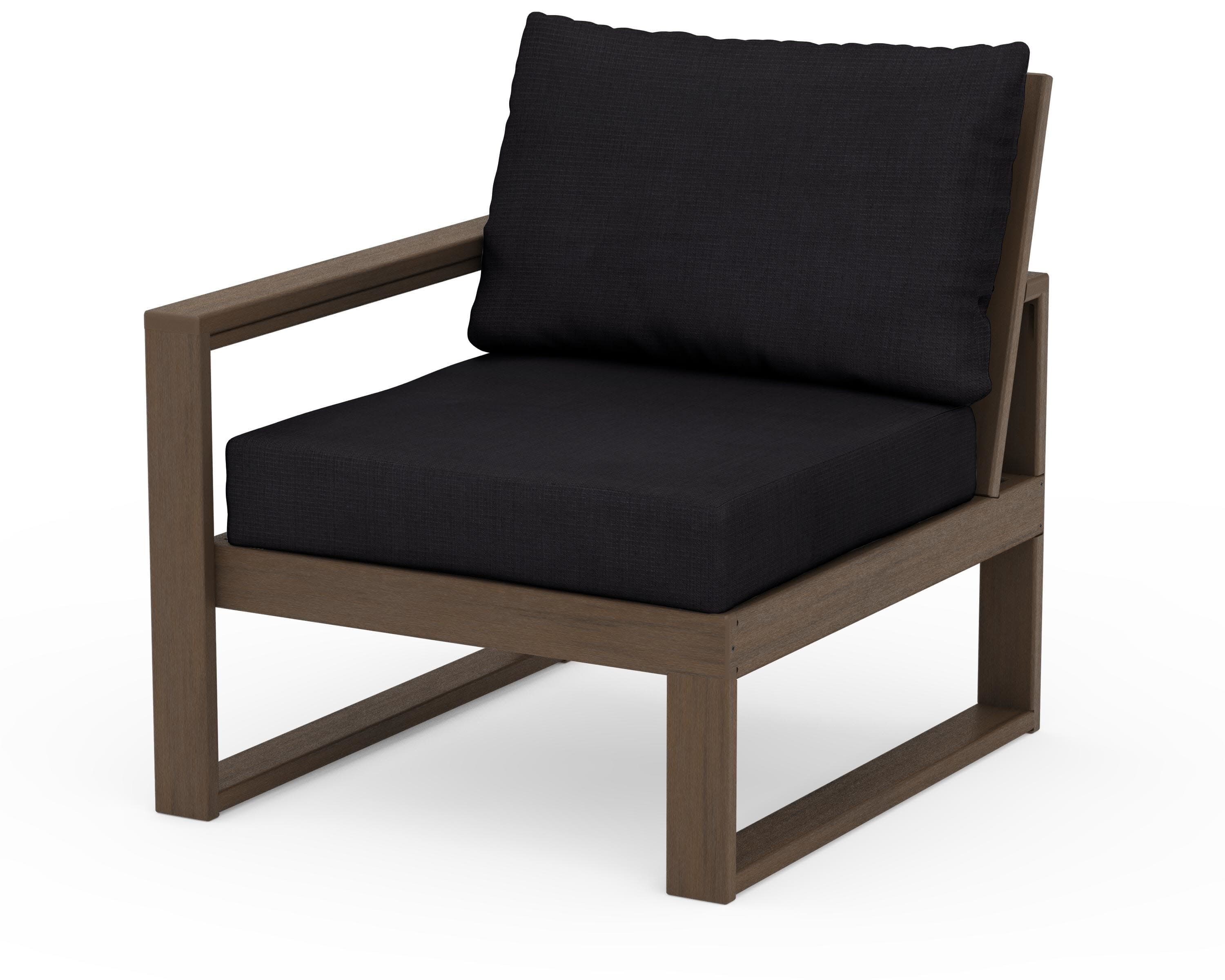 EDGE Modular Left Arm Chair in Kona / Midnight Linen