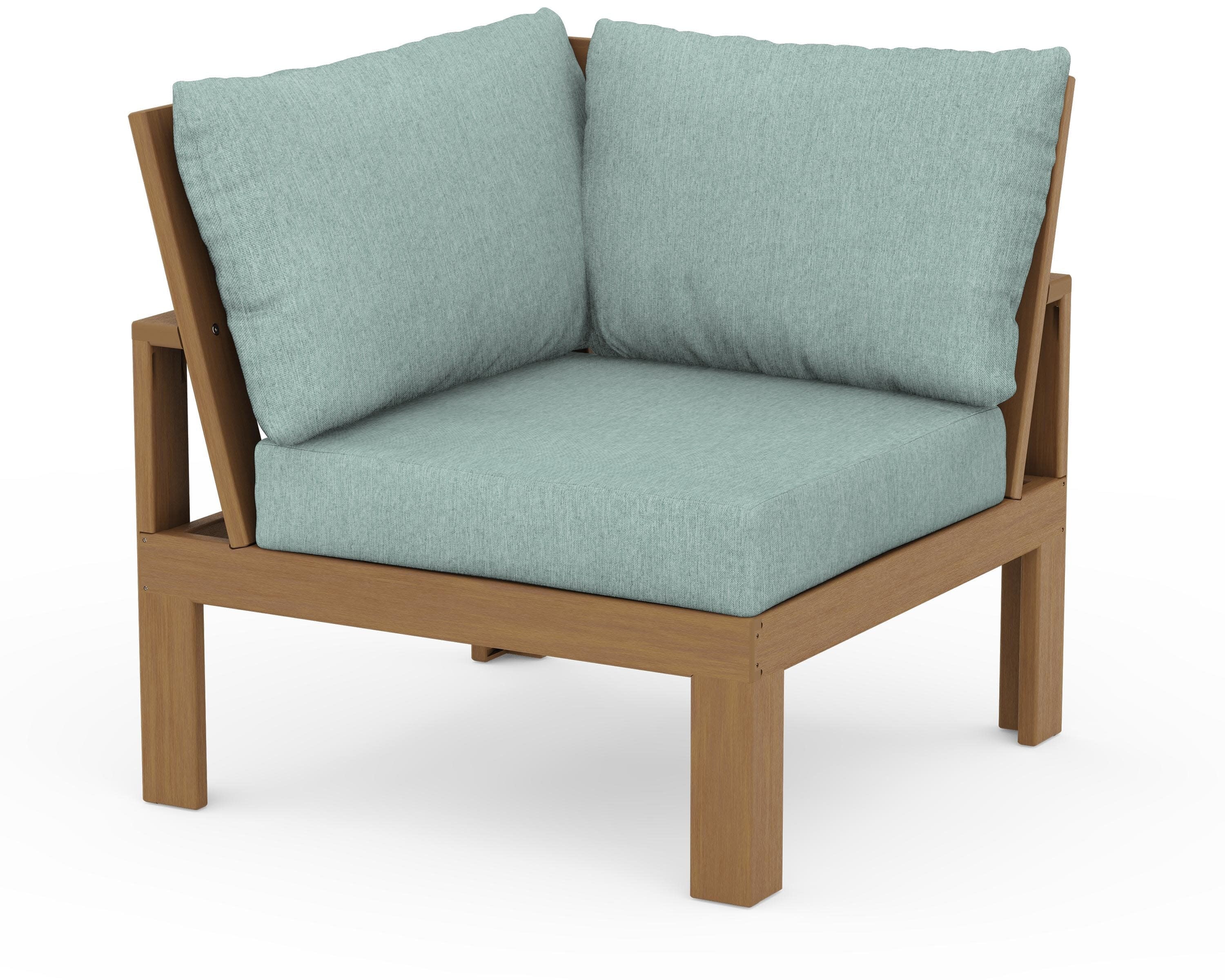 Modular Corner Chair in Natural / Glacier Spa