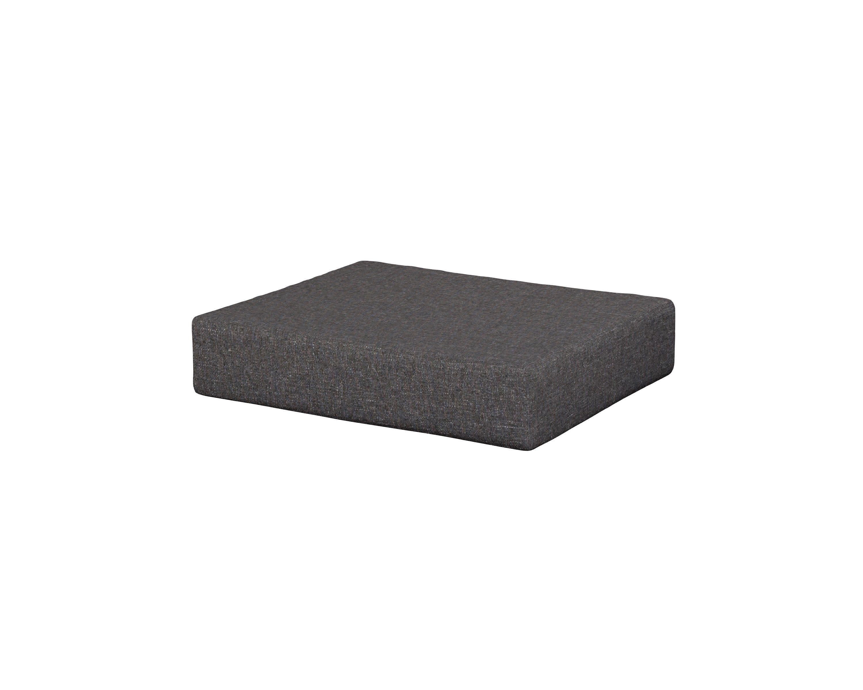 Acadia Ottoman Cushion in Ash Charcoal