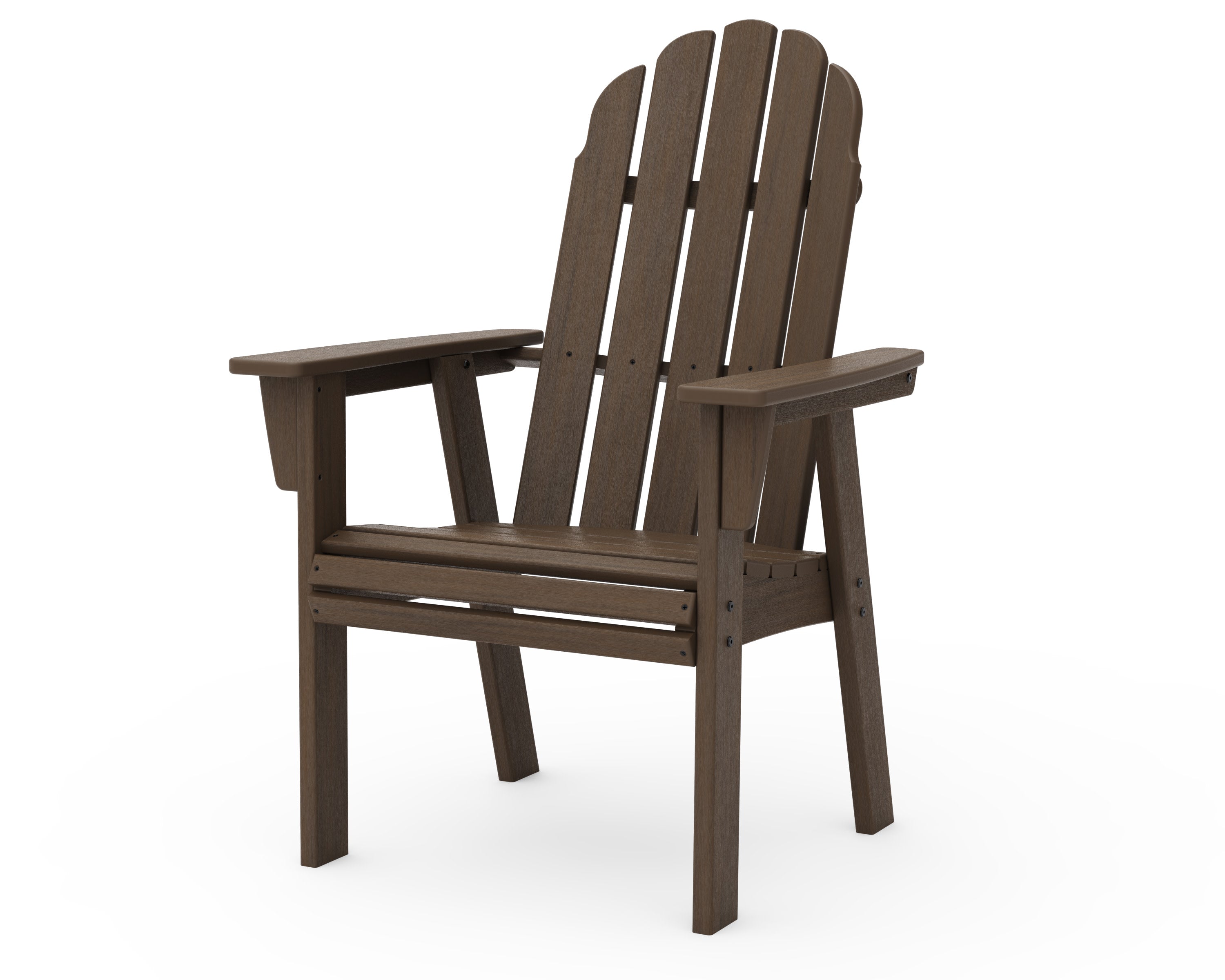 Vineyard Curveback Adirondack Dining Chair in Kona