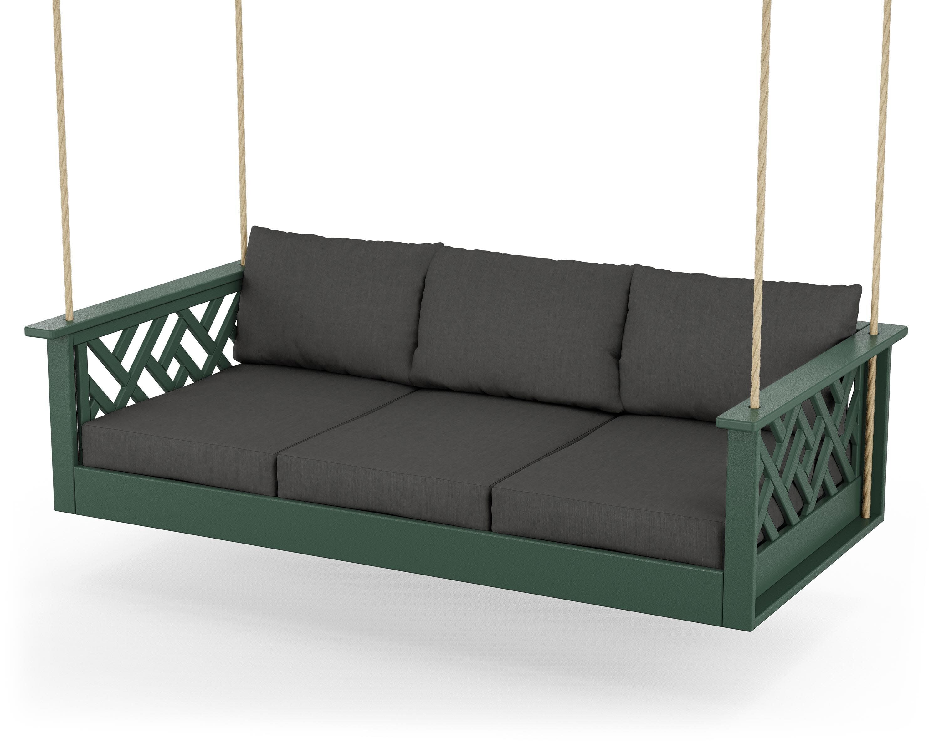 Chippendale Daybed Swing in Green / Spectrum Carbon
