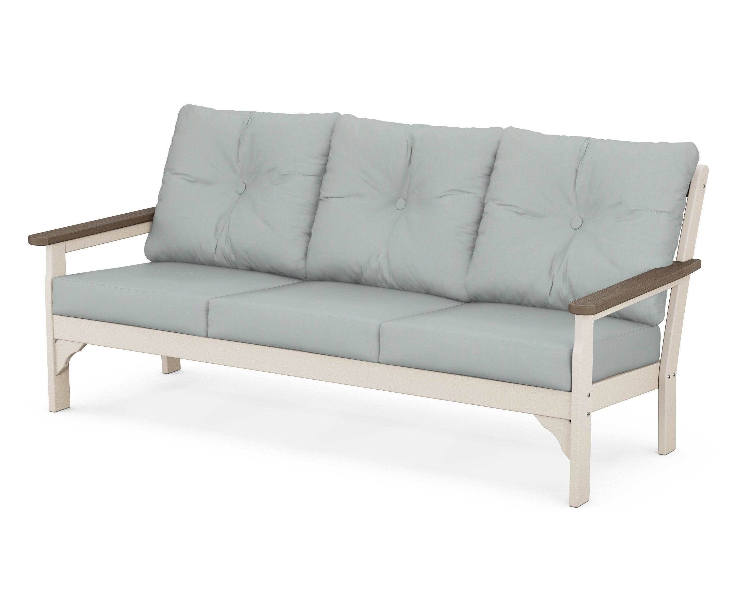 Vineyard Deep Seating Sofa in Sand / Kona / Spa