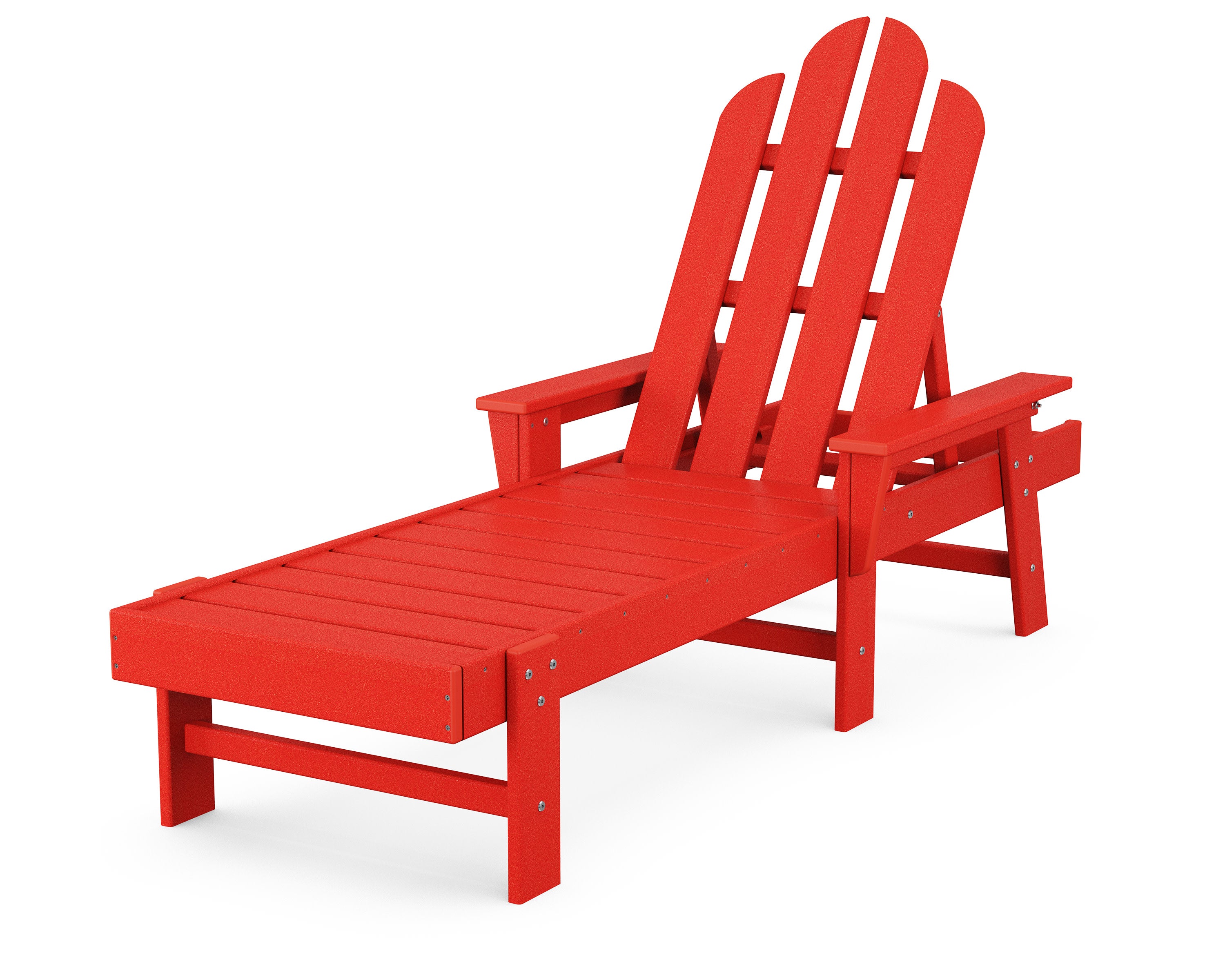 Long Island Chaise in Sunset Red