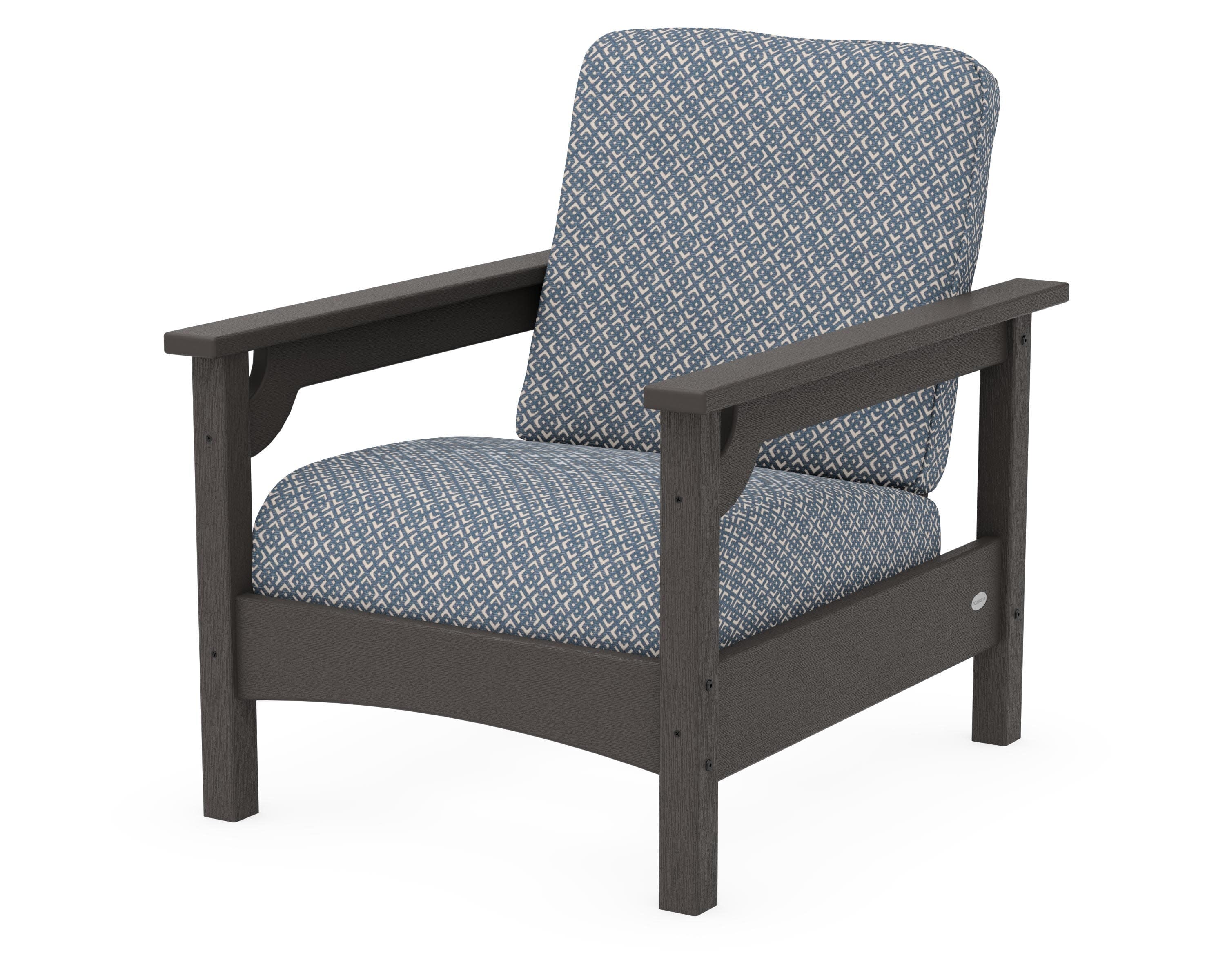 Club Chair in Vintage Coffee / Hopscotch