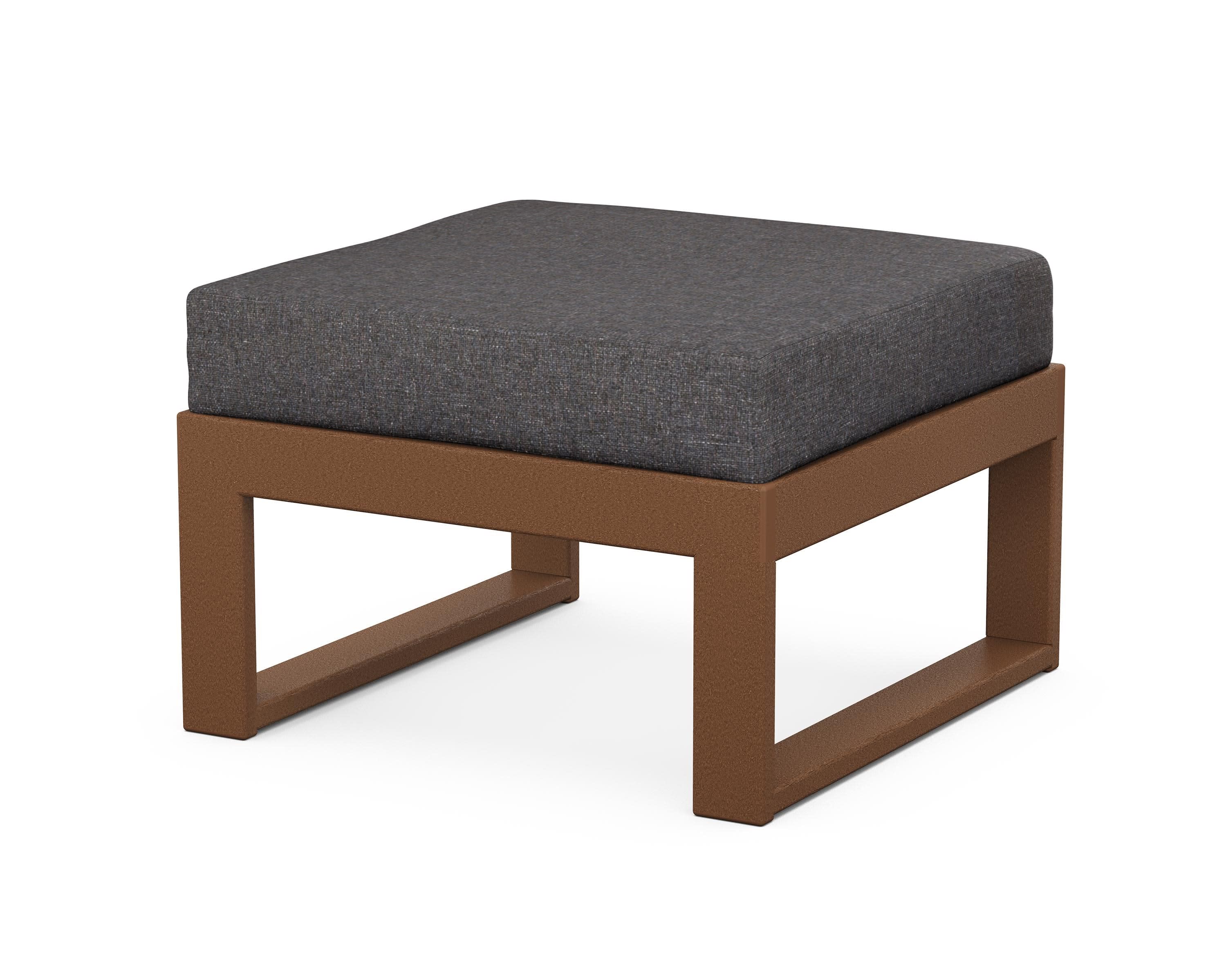 Modular Ottoman - Modern in Teak / Ash Charcoal